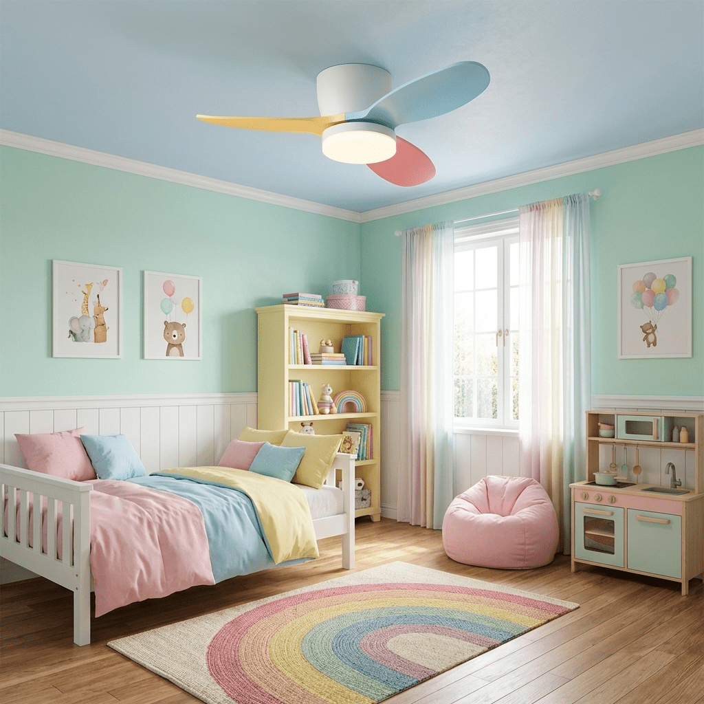 Plafonnier ventilateur pétale Zorlinessa