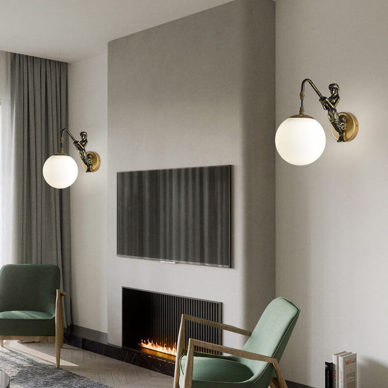 Applique murale globe Vorliorroux