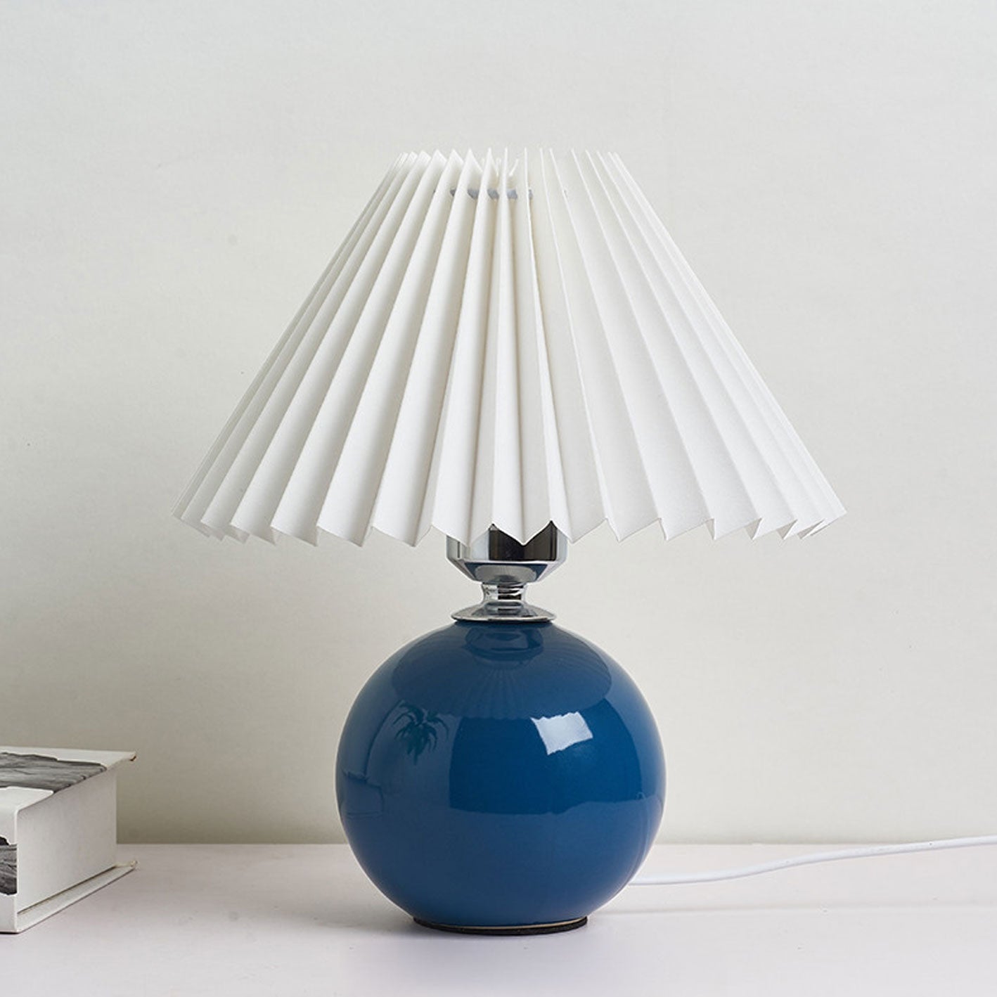 Lampe de table plissée Haionoris
