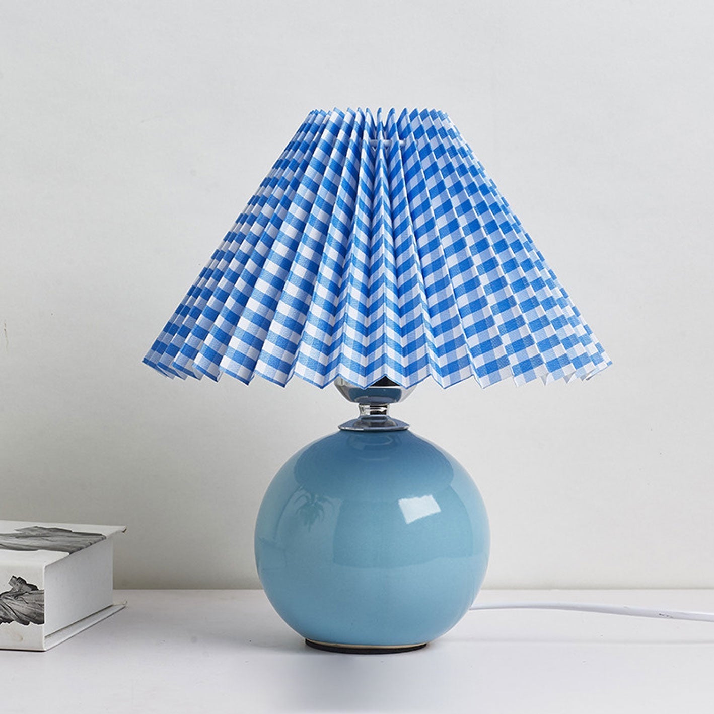 Lampe de table plissée Haionoris