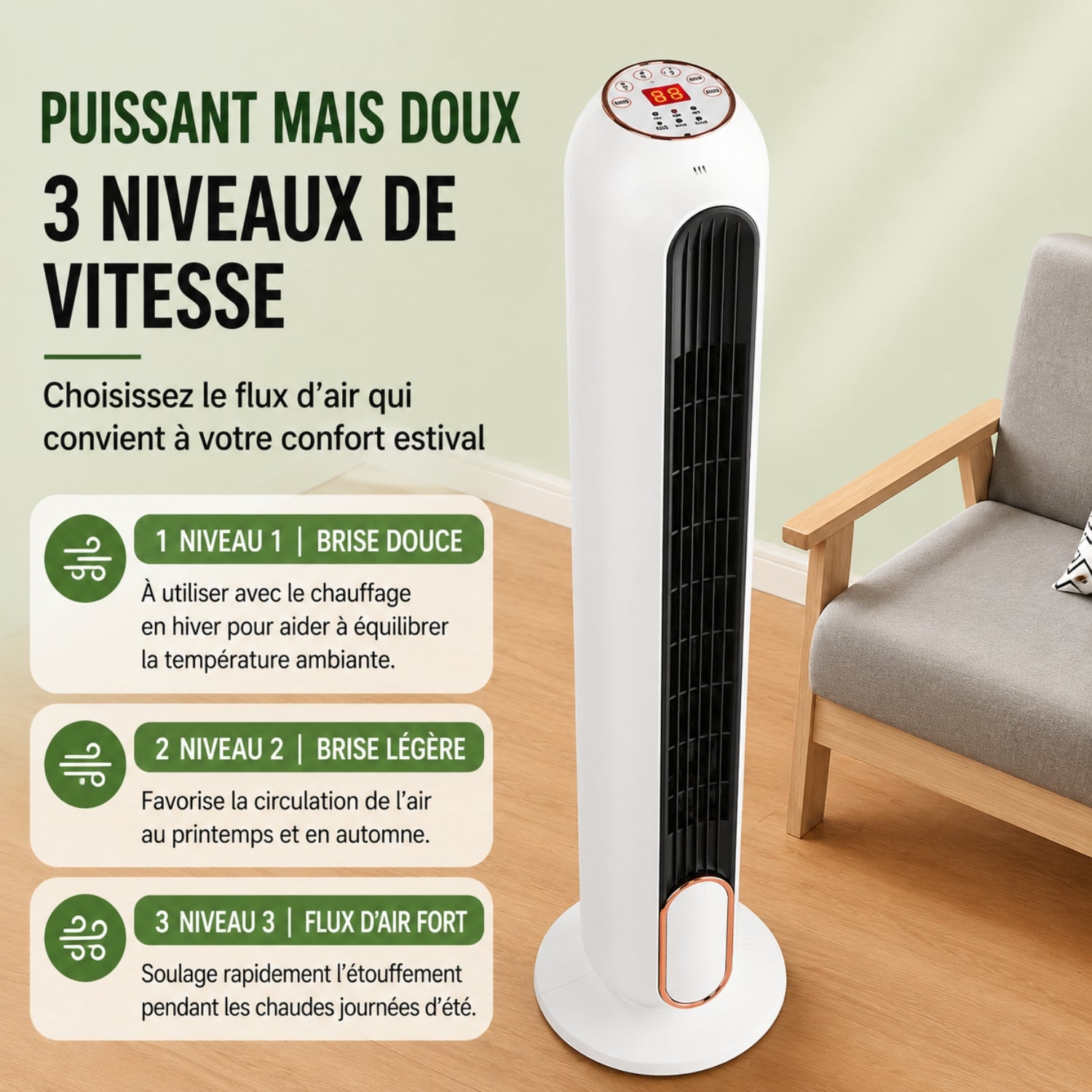 Ventilateur colonne Homontcour