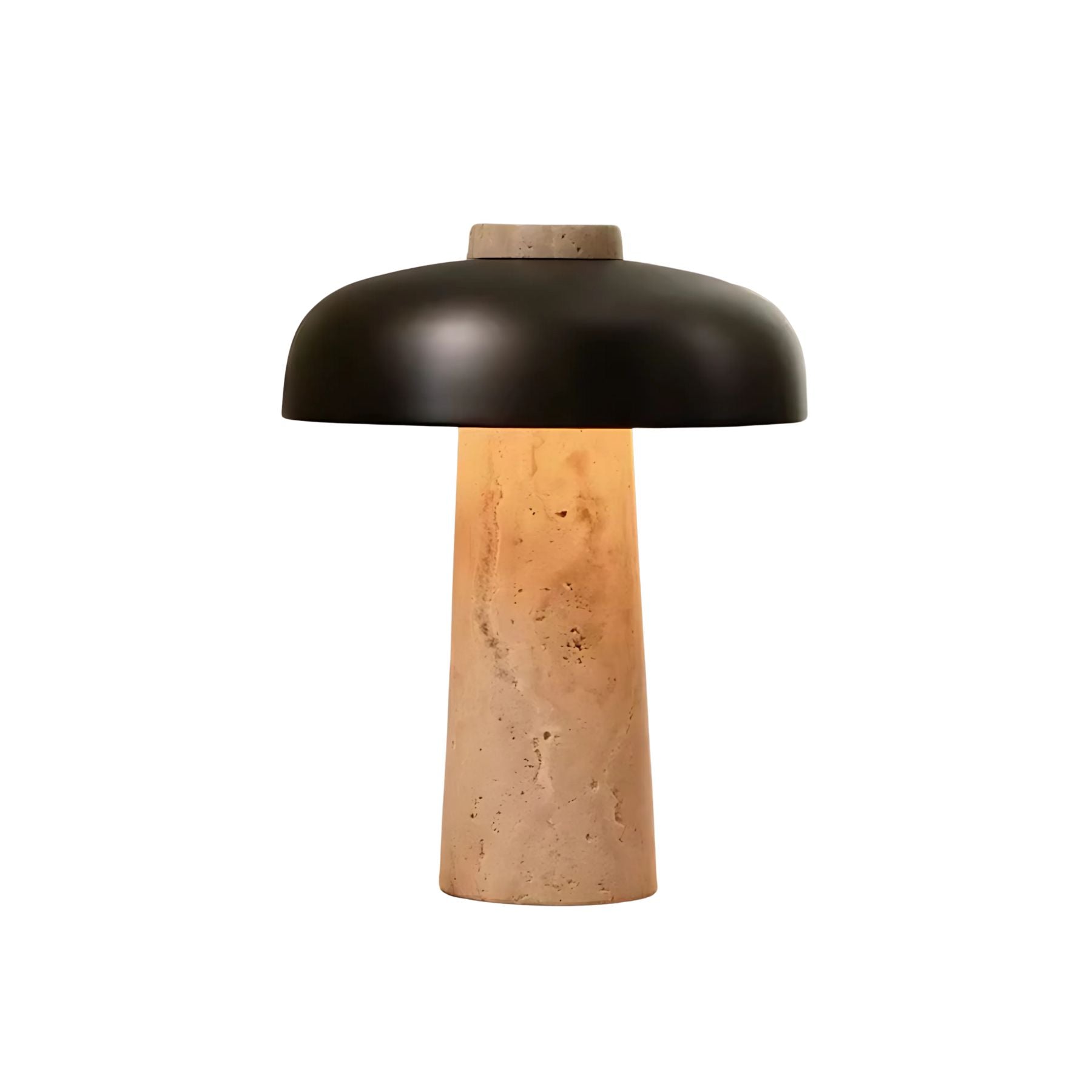 Lampe de table en travertin Solignac
