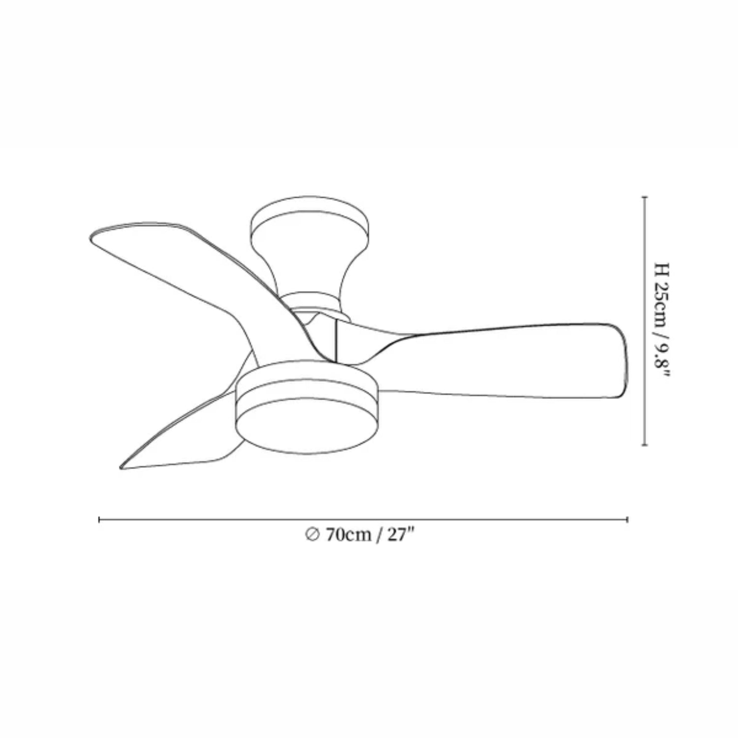 Plafonnier ventilateur Taéllya