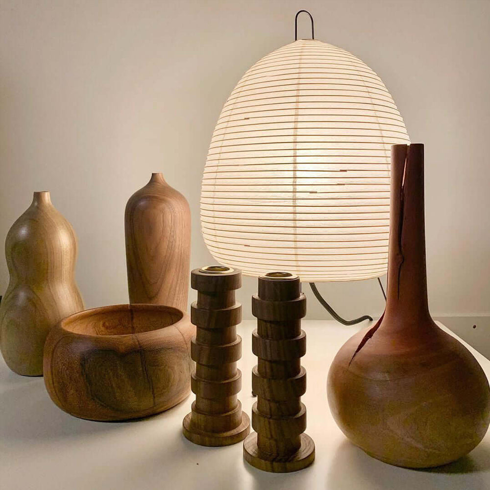 Lampe de table japonaise Pélvionalis