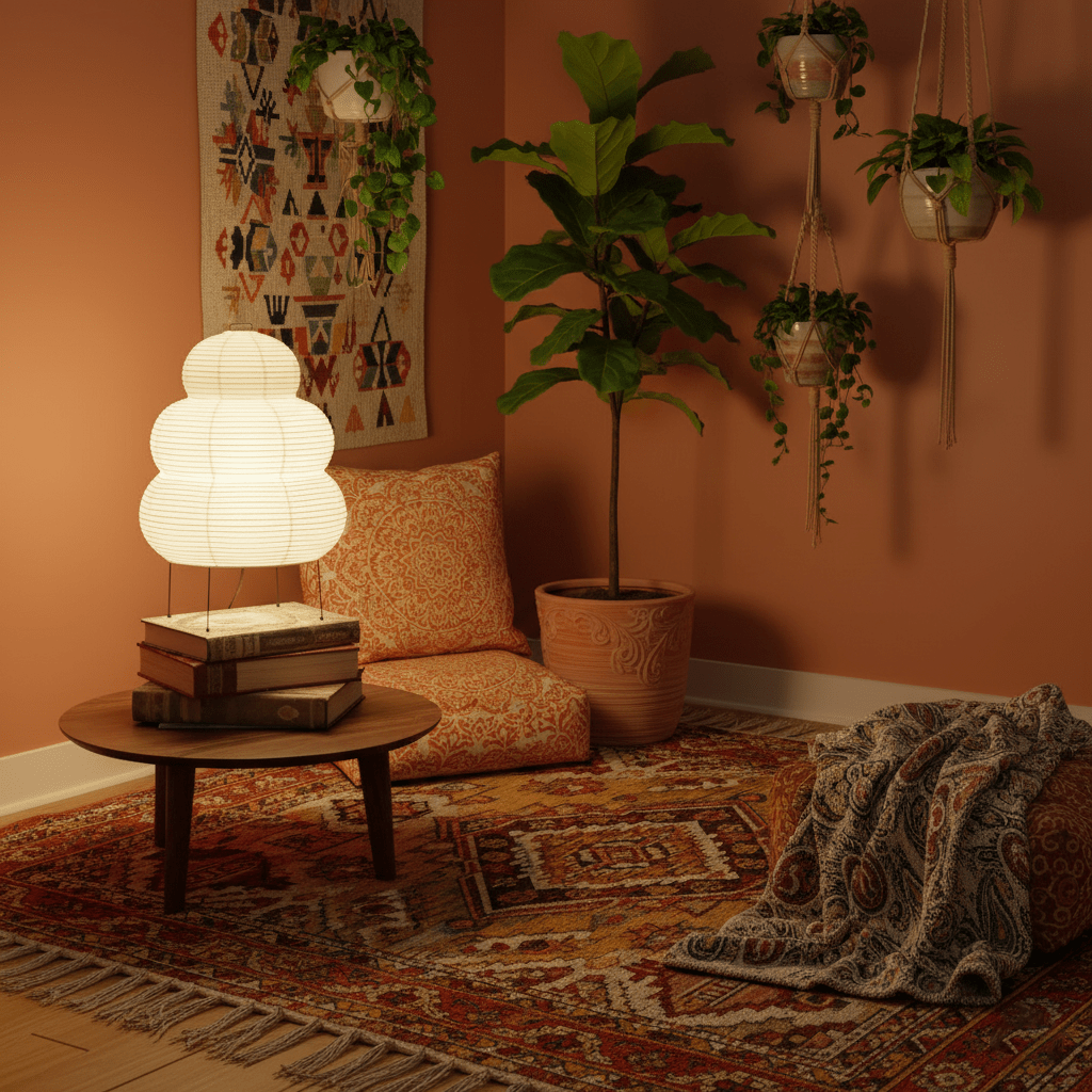 Lampe de table japonaise Pélvionalis