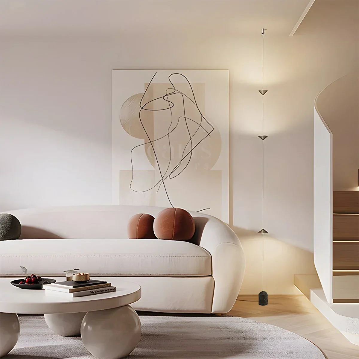 Lampe du sol au plafond Borain