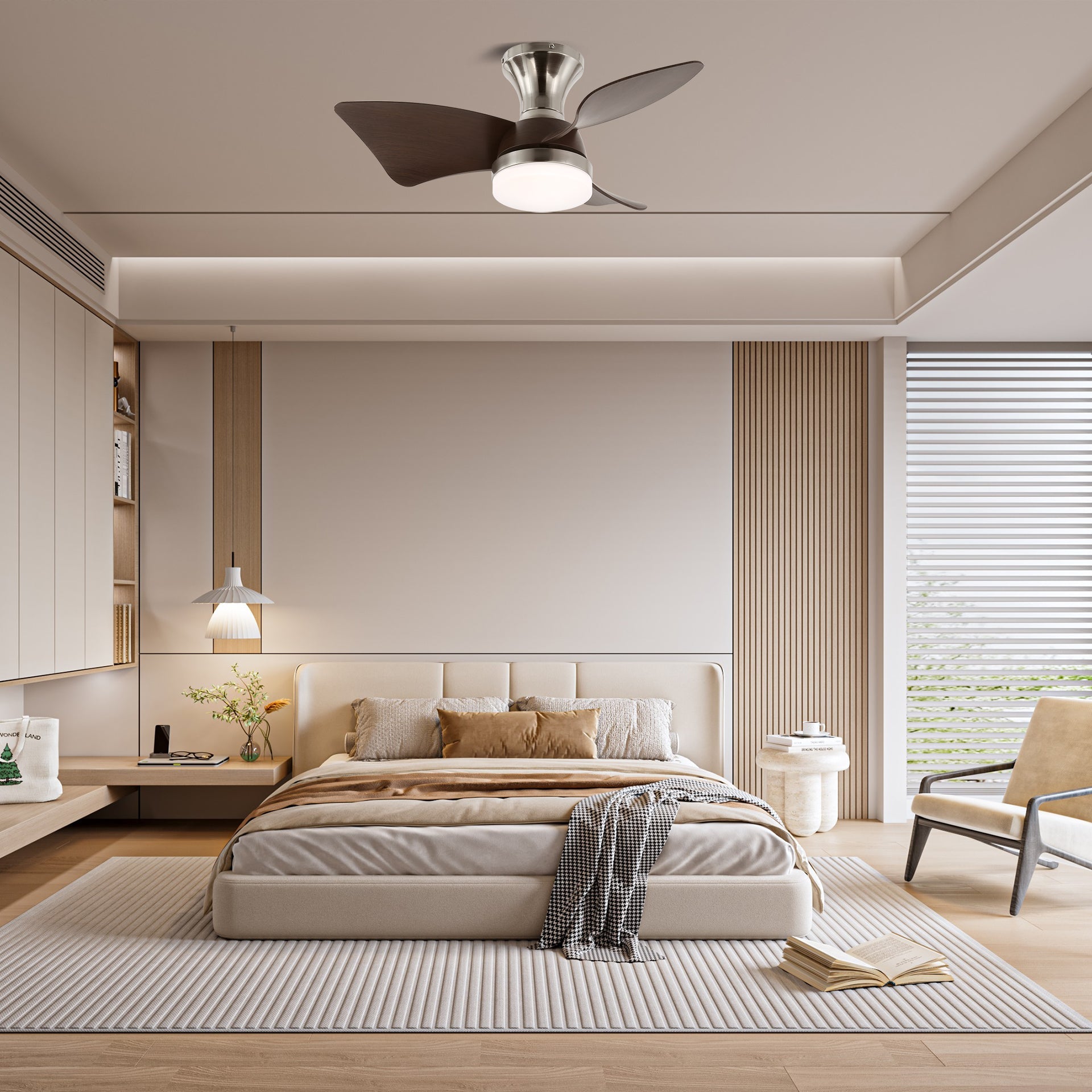 Plafonnier ventilateur Taéllya