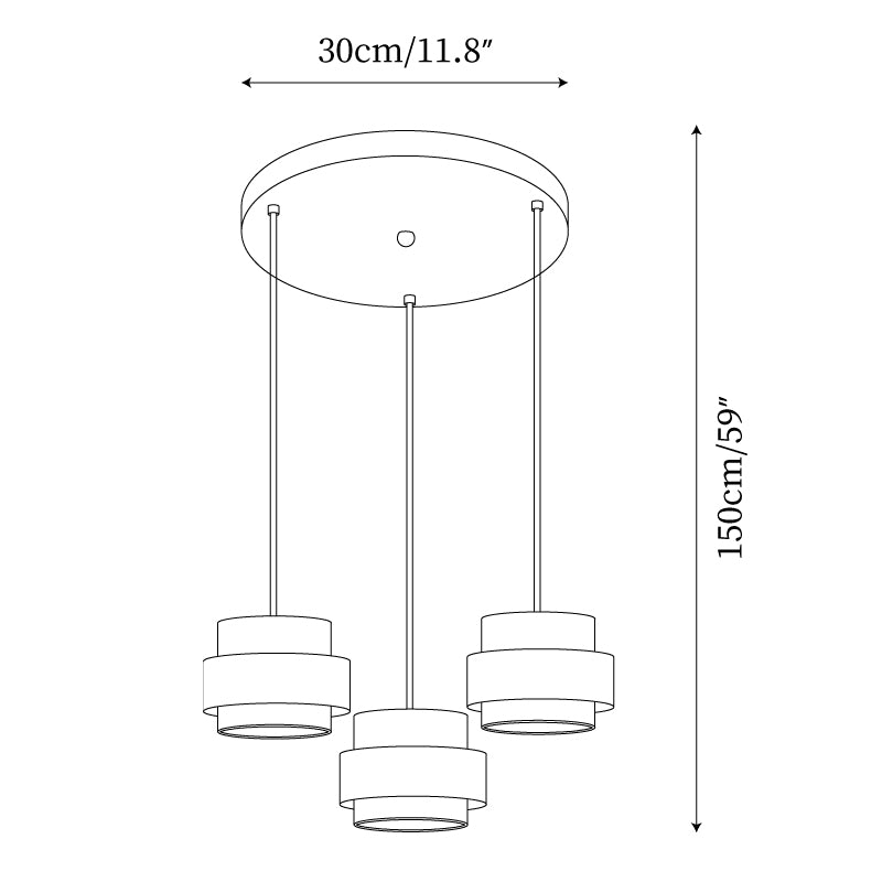 Suspension cylindrique Cellunemont