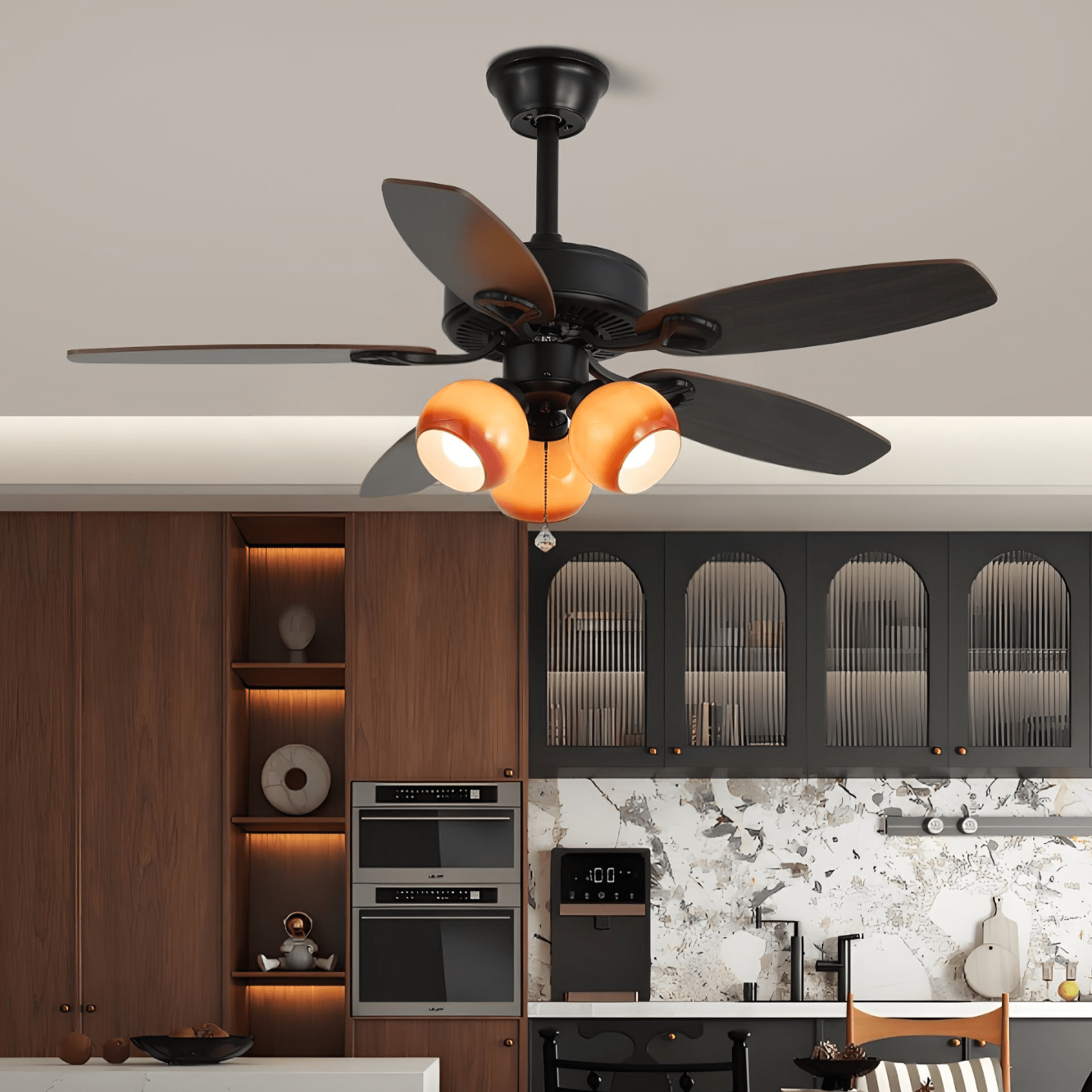 Plafonnier ventilateur vintage Nomaro
