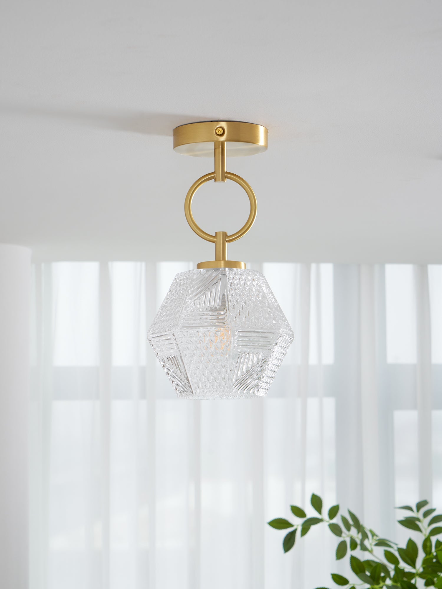 Plafonnier Art déco Ruzovaris