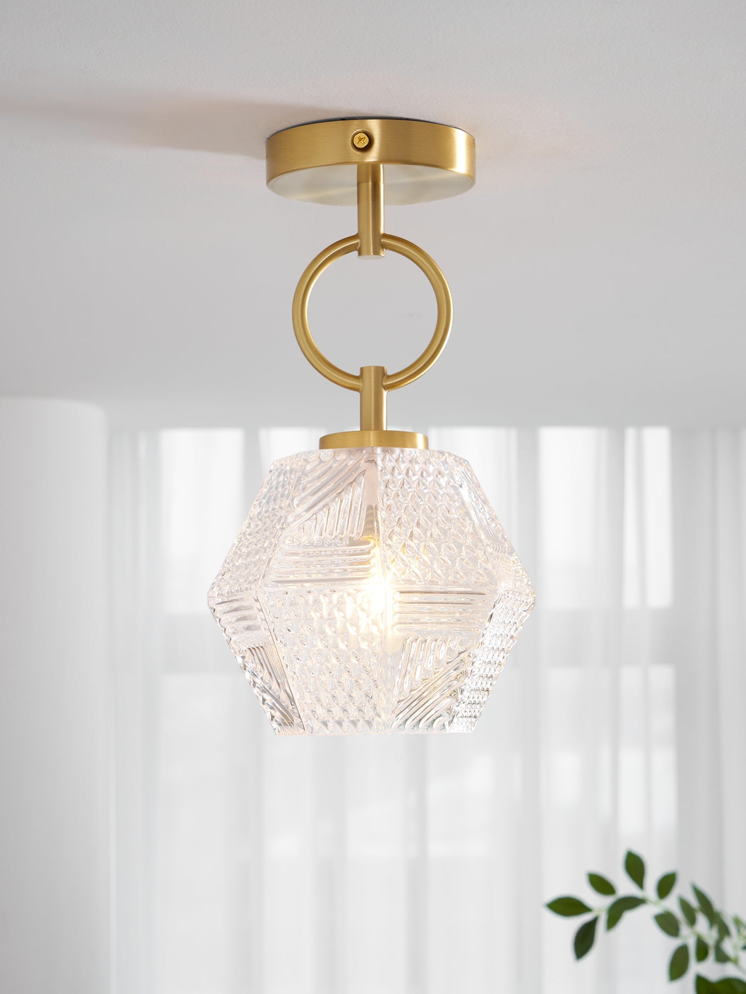 Plafonnier Art déco Ruzovaris