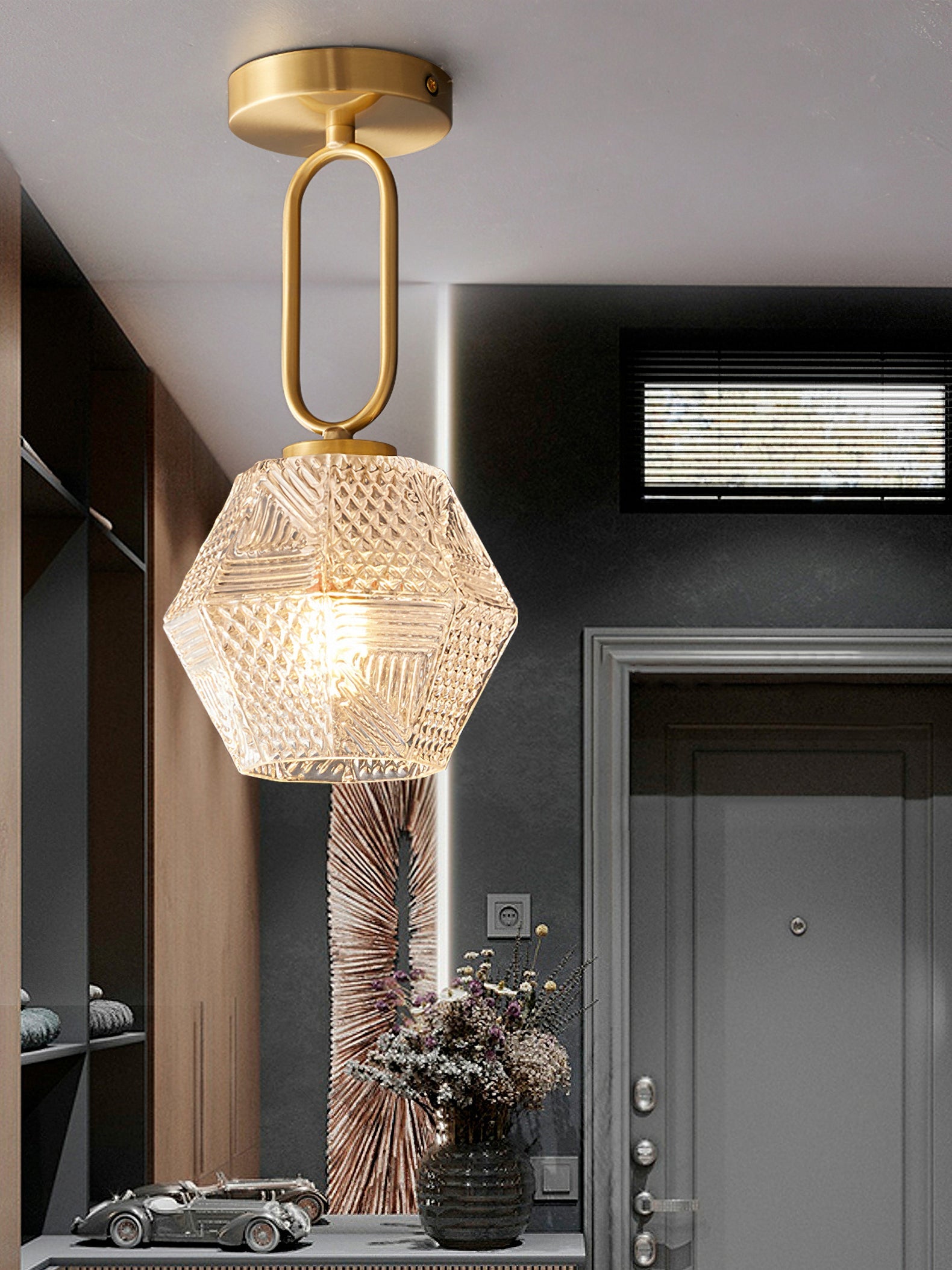 Plafonnier Art déco Ruzovaris