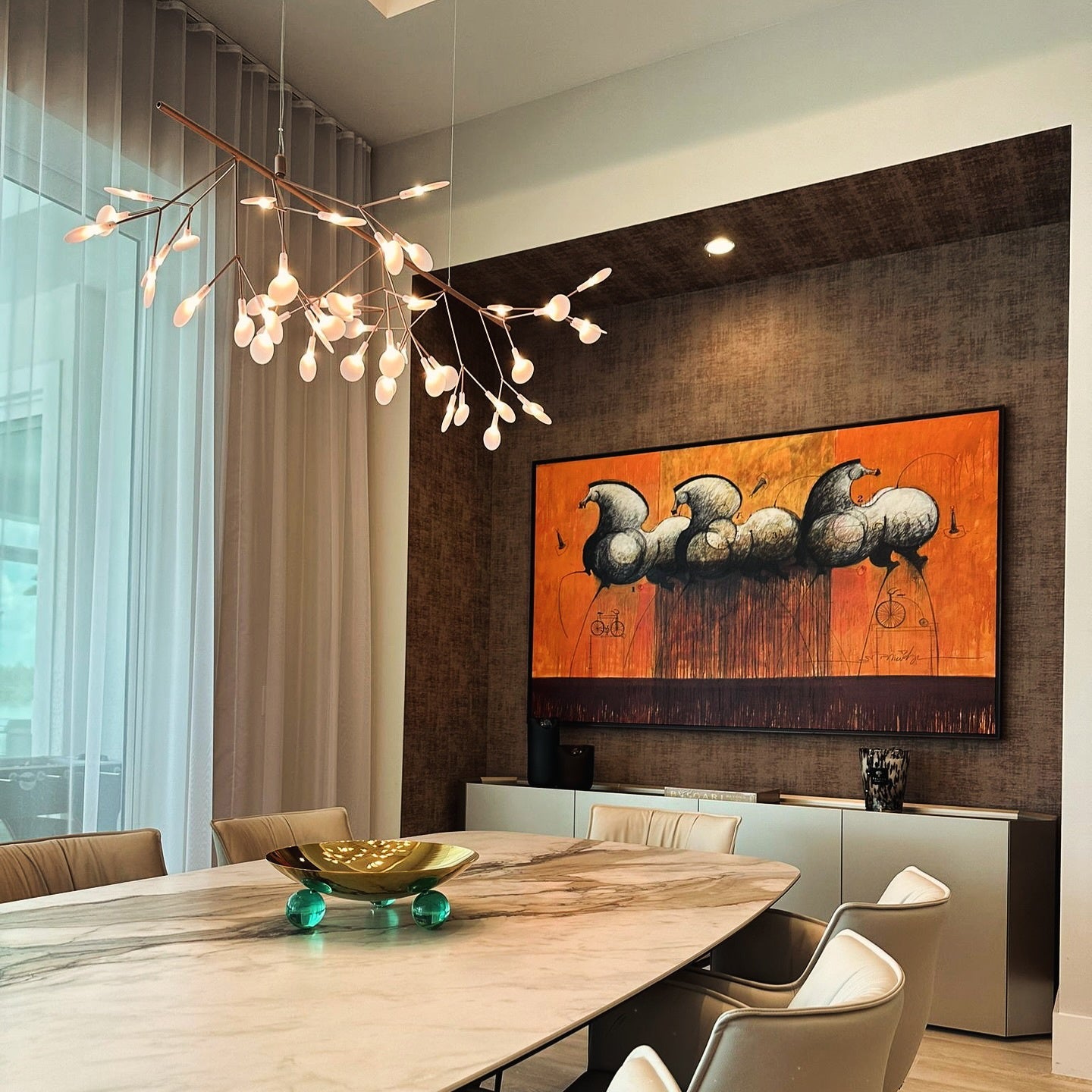Lustre sculptural Iloreux