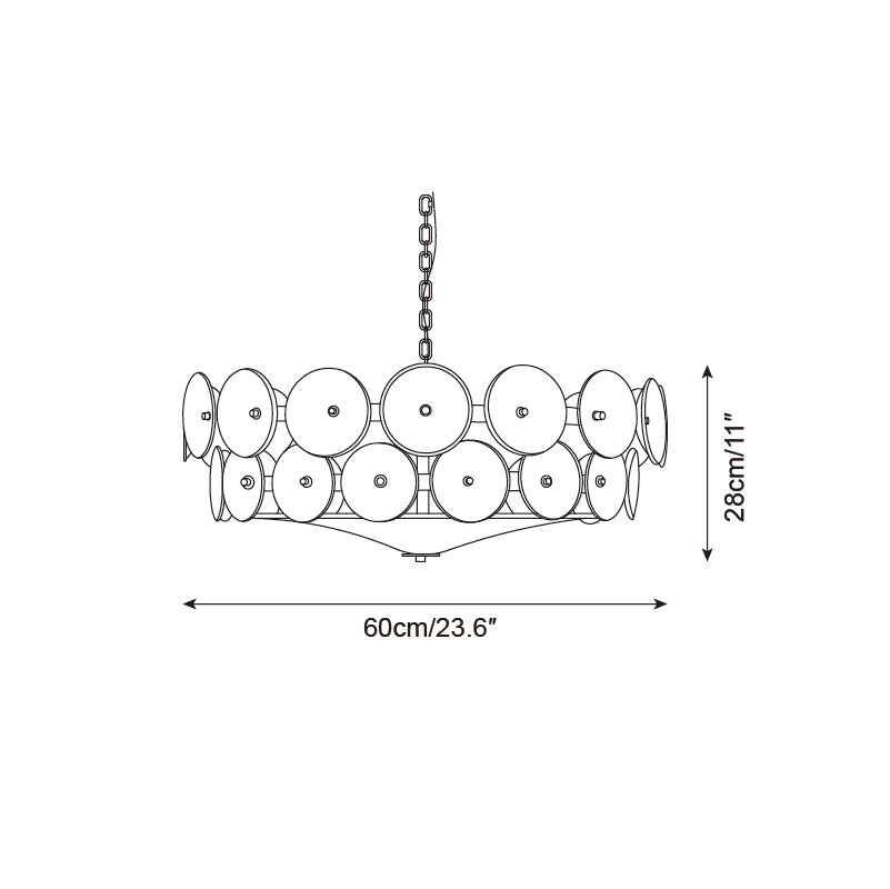 Lustre rond Kodoreco