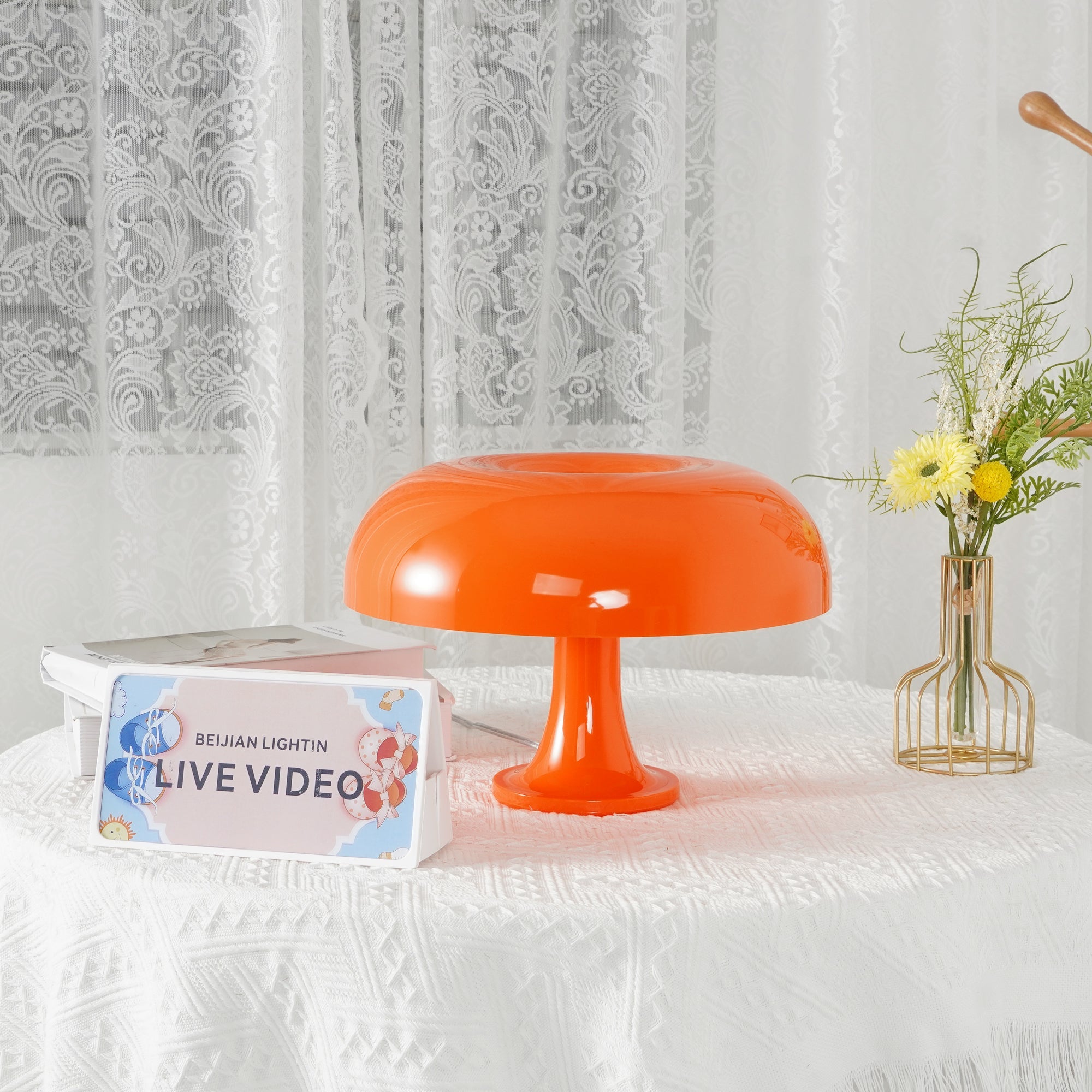 Lampe de table champignon Keoneno