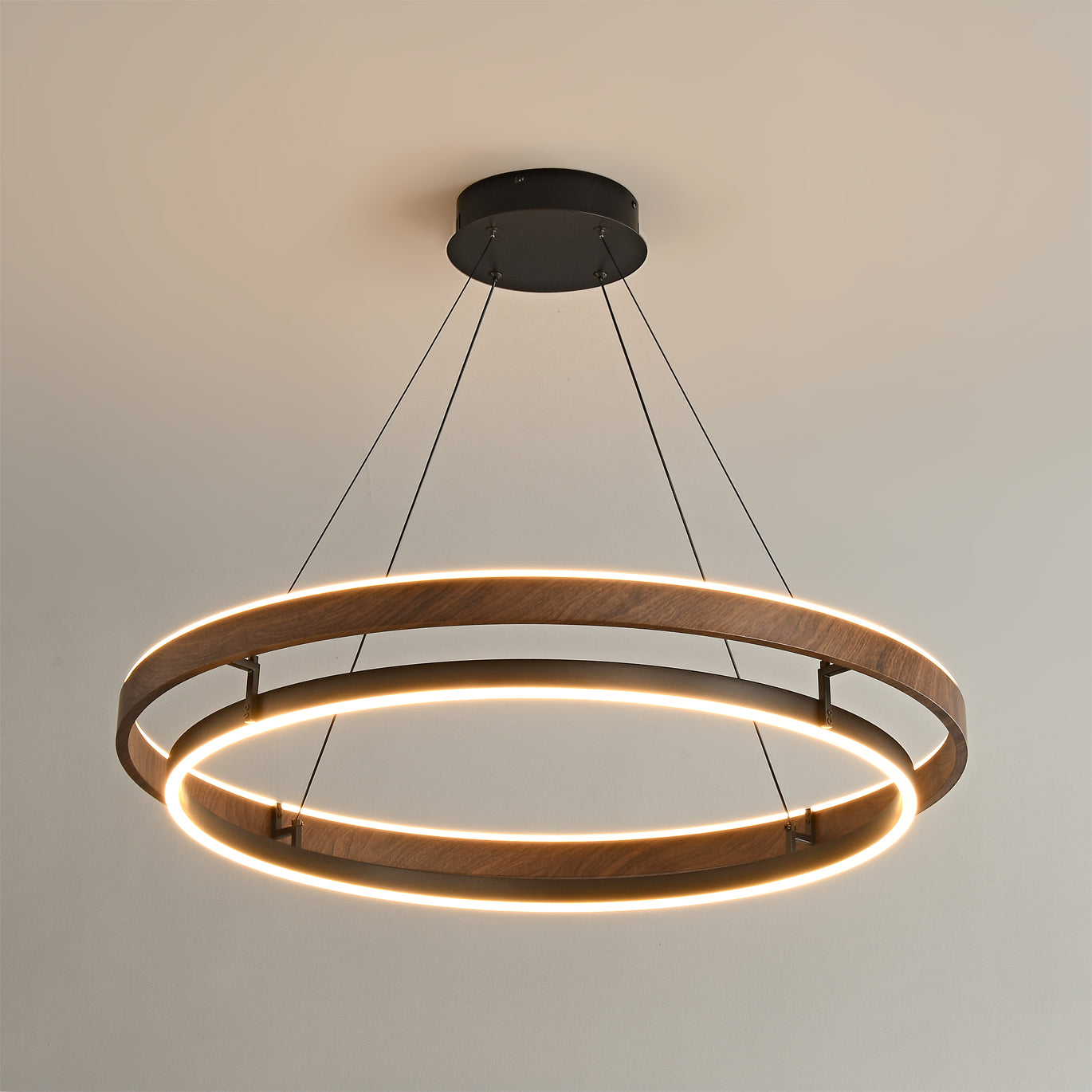 Lustre double anneau Hainelle