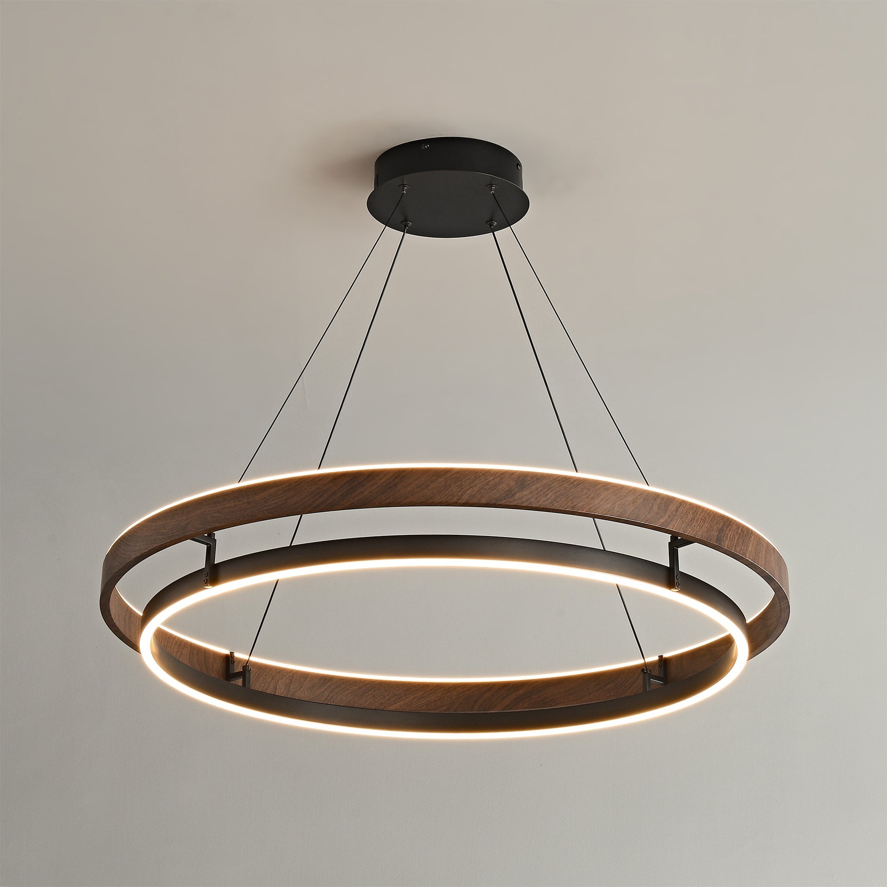 Lustre double anneau Hainelle