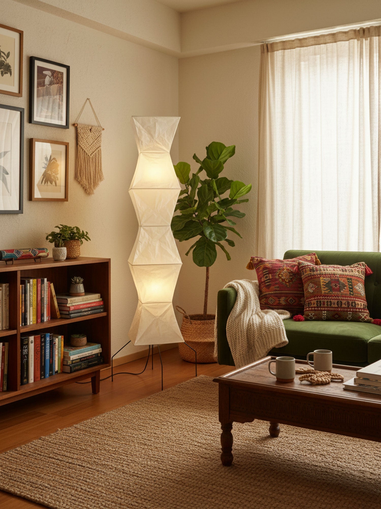 Lampadaire sculptural Taellella