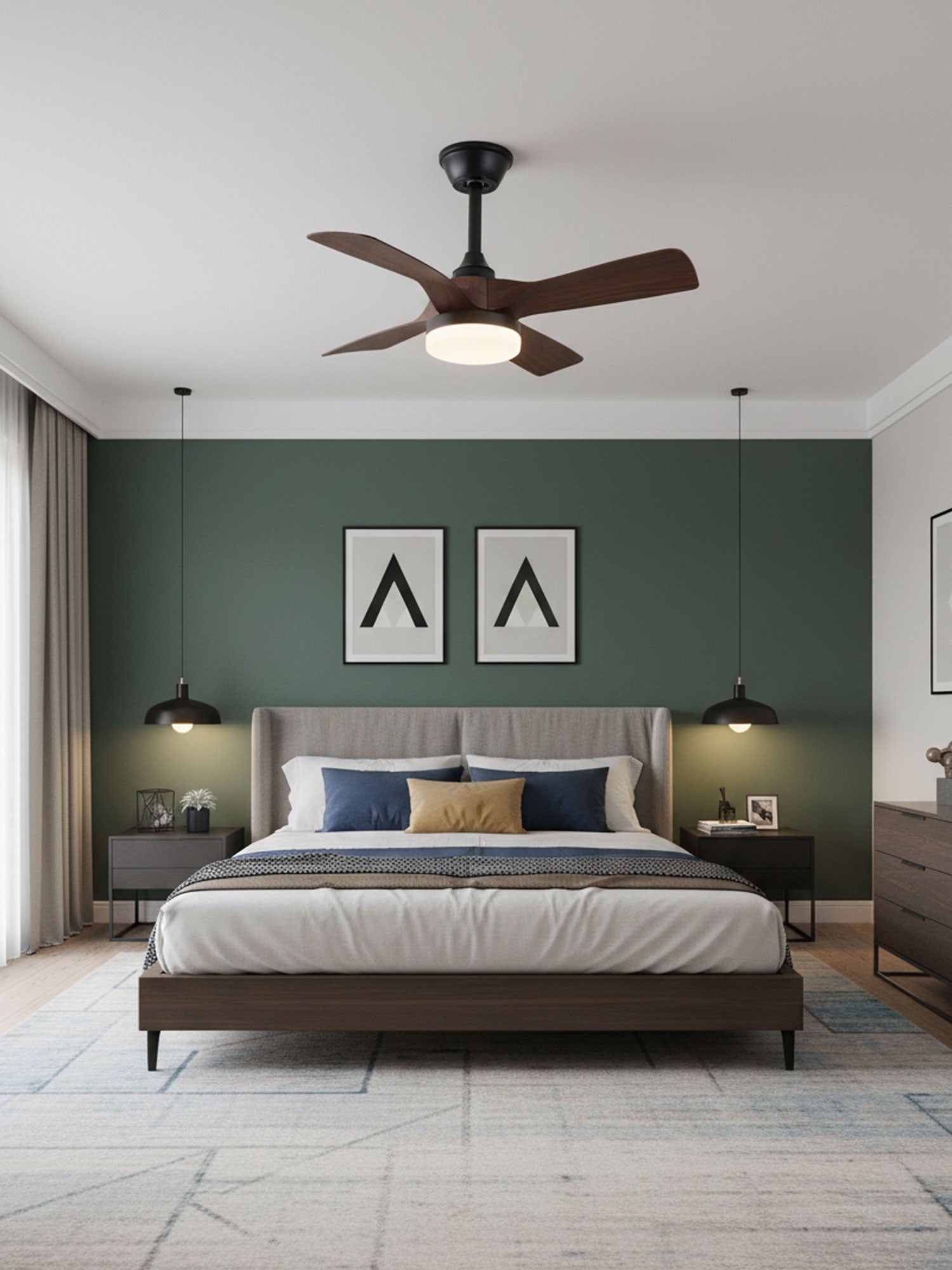 Plafonnier ventilateur moderne Sorliorvauxel