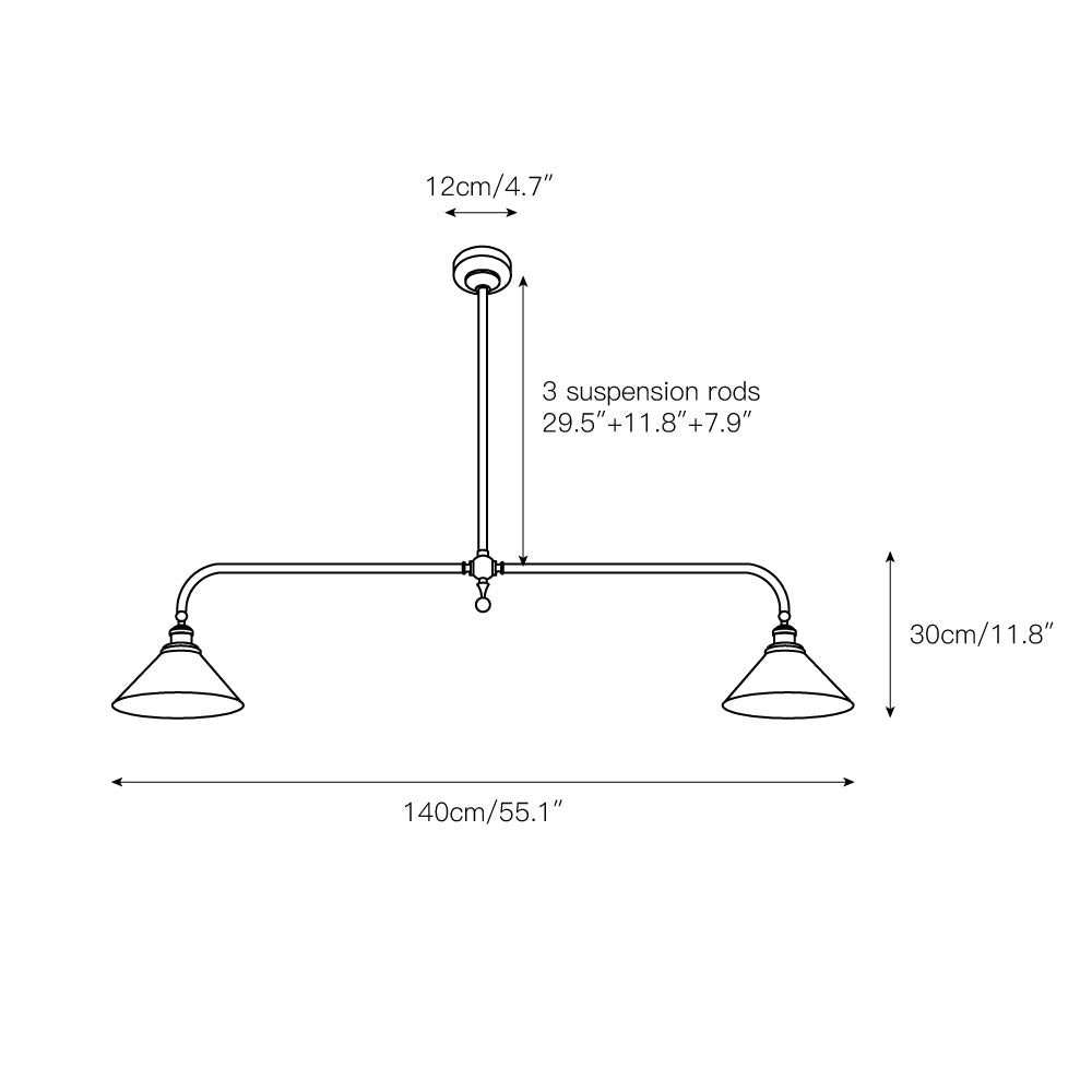 Suspension linéaire Rosoéux