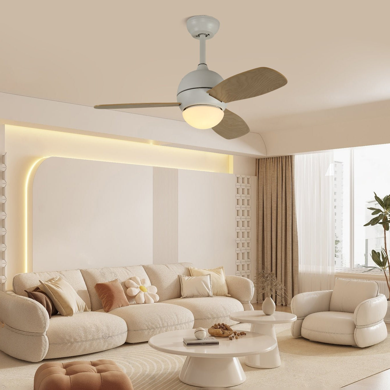Plafonnier ventilateur Golienella