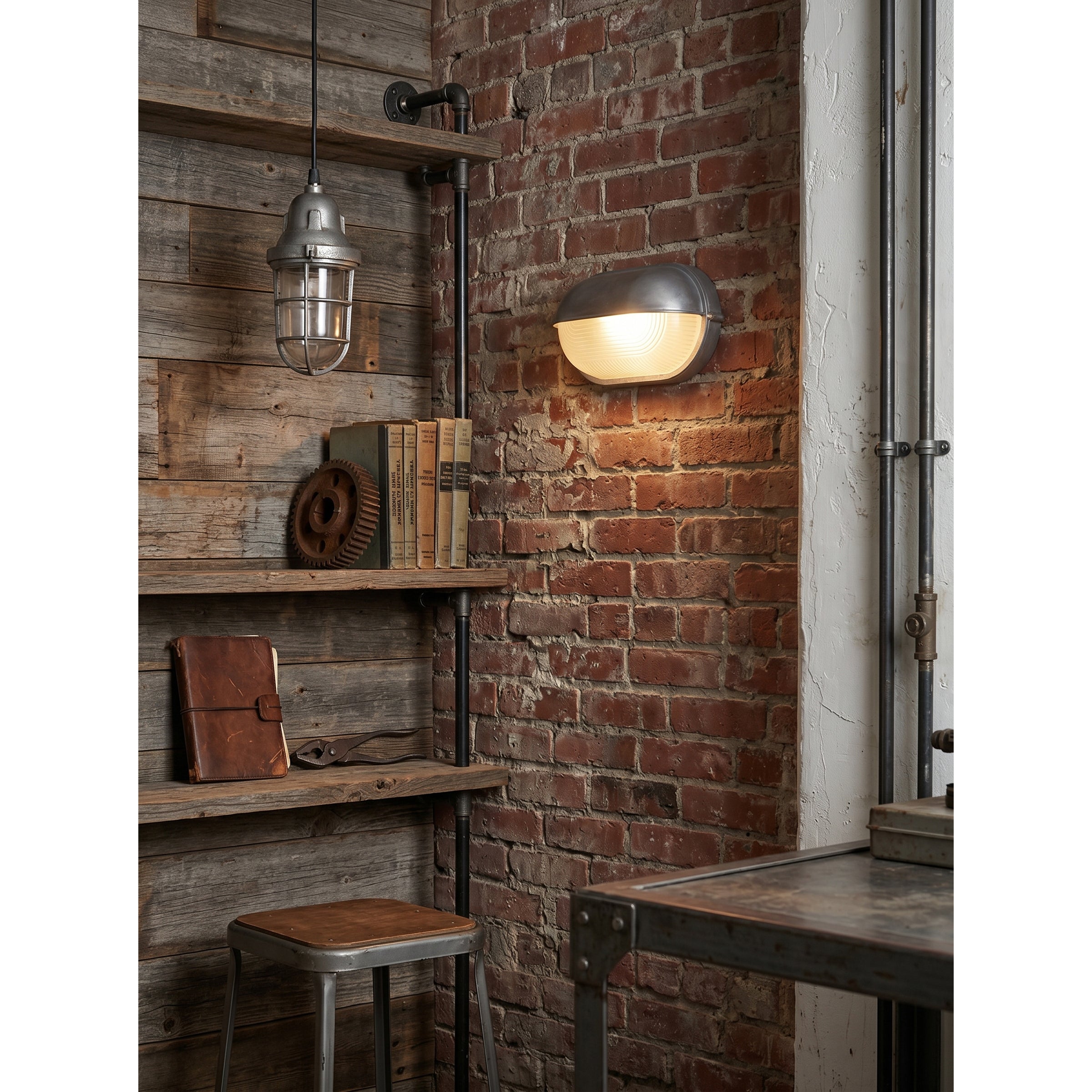 Applique murale industrielle Vicoreux
