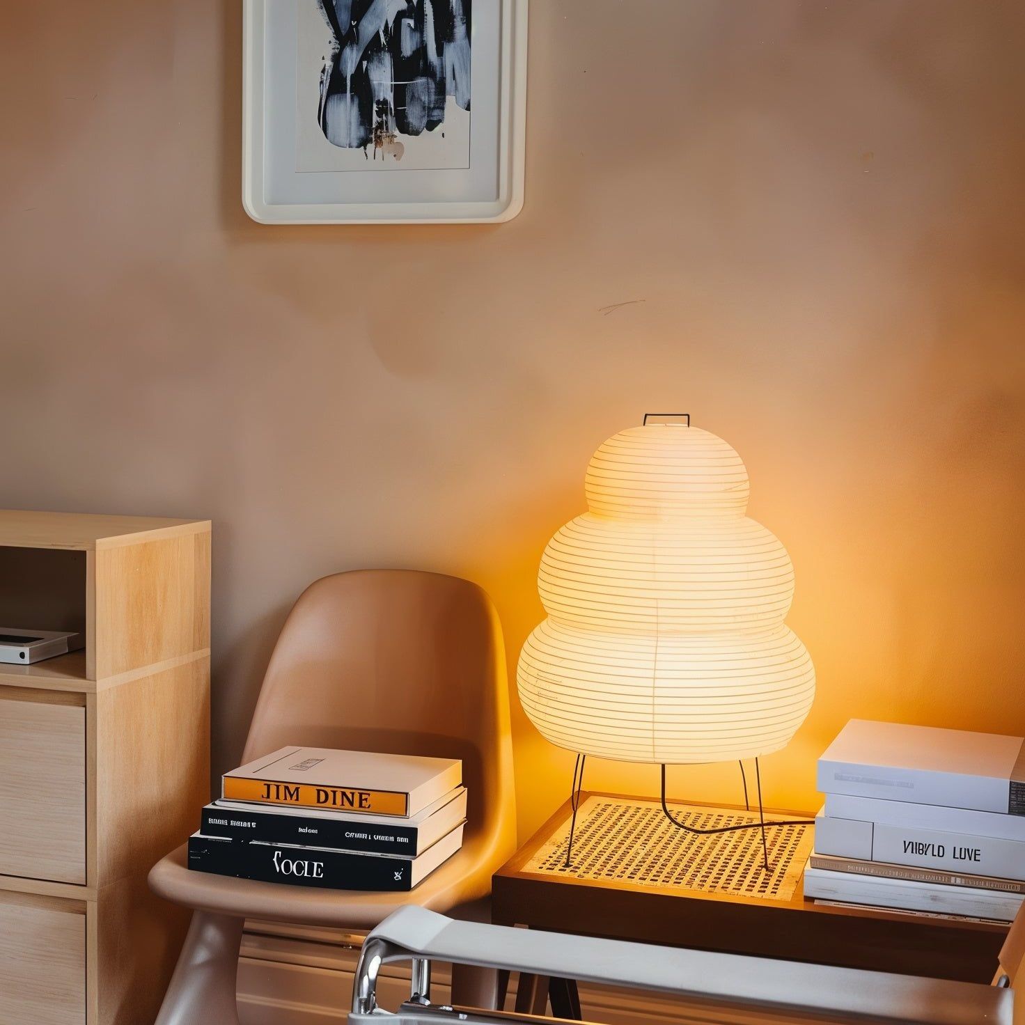 Lampe de table japonaise Pélvionalis