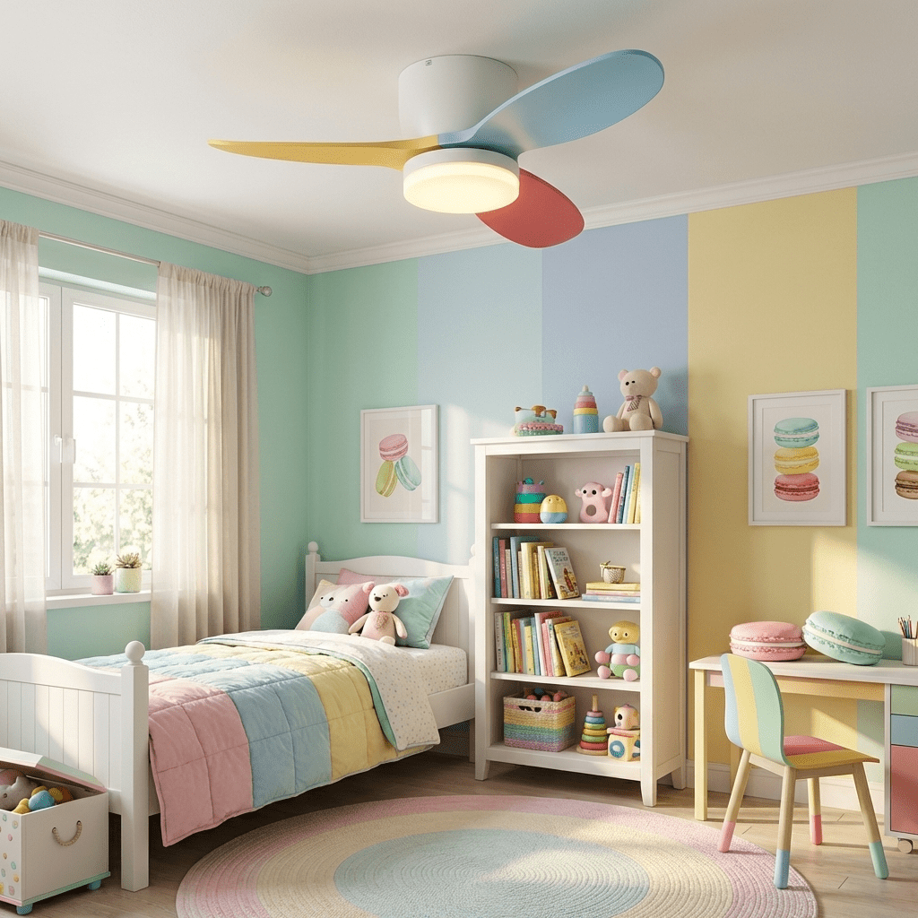 Plafonnier ventilateur pétale Zorlinessa