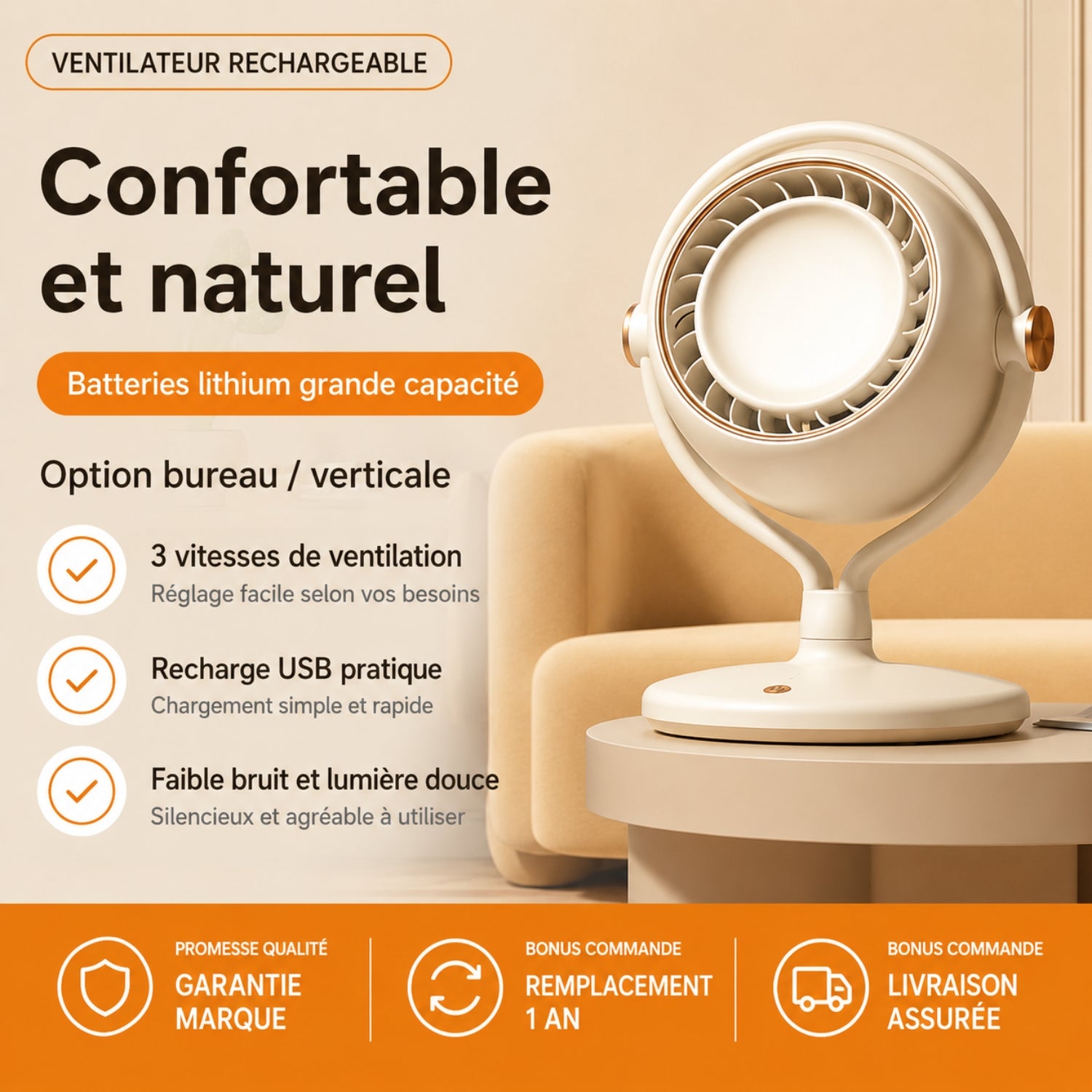 Ventilateur de bureau Tocalmont