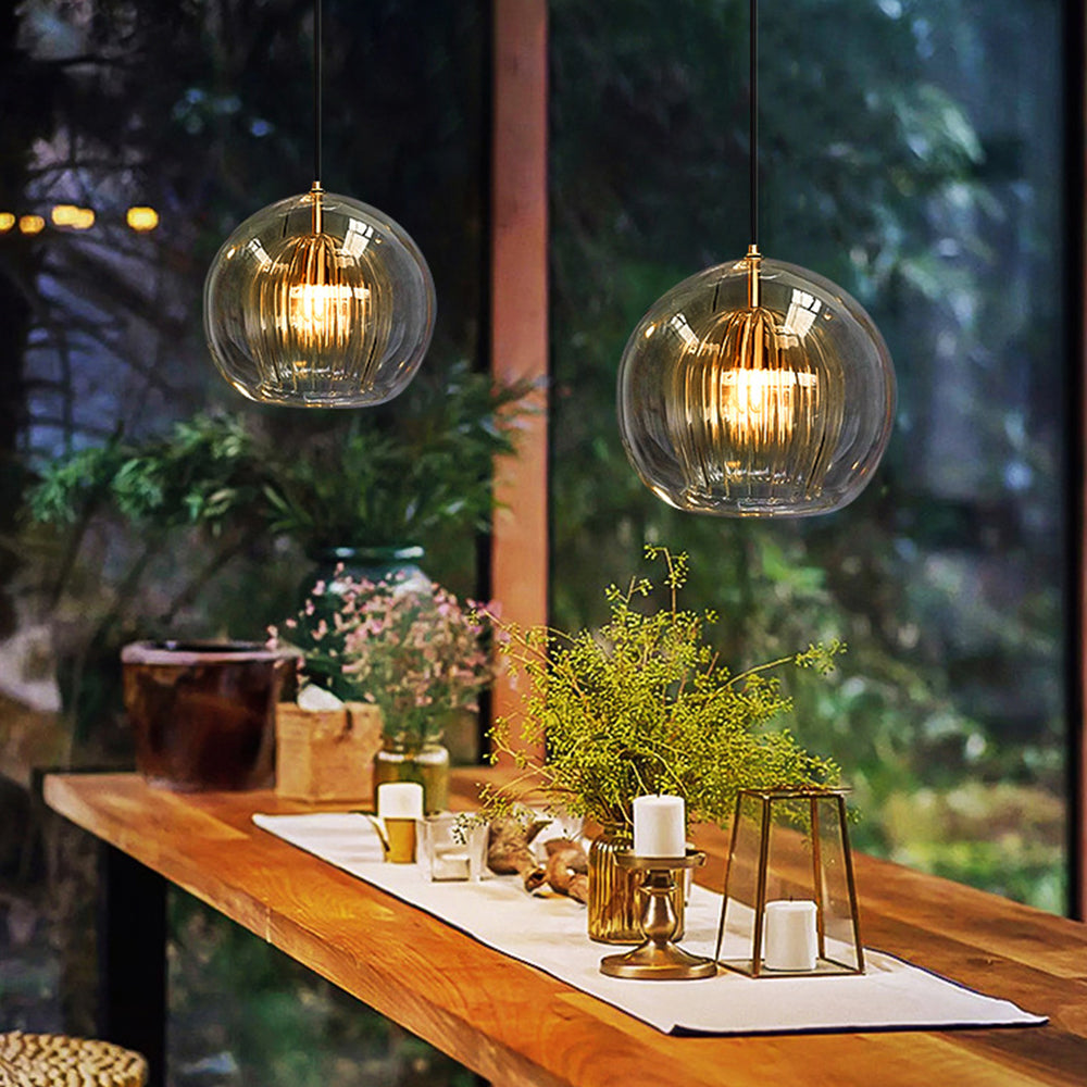 Suspension globe Rosravvaux