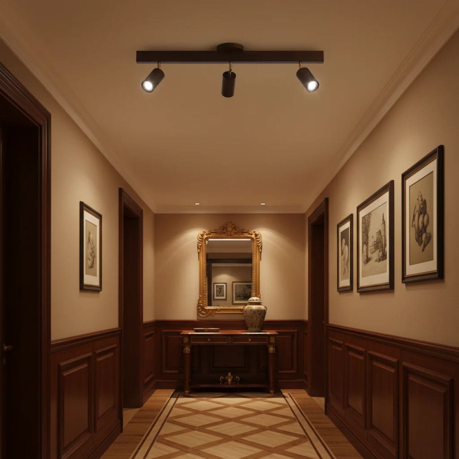 Plafonnier en bois Navelisse