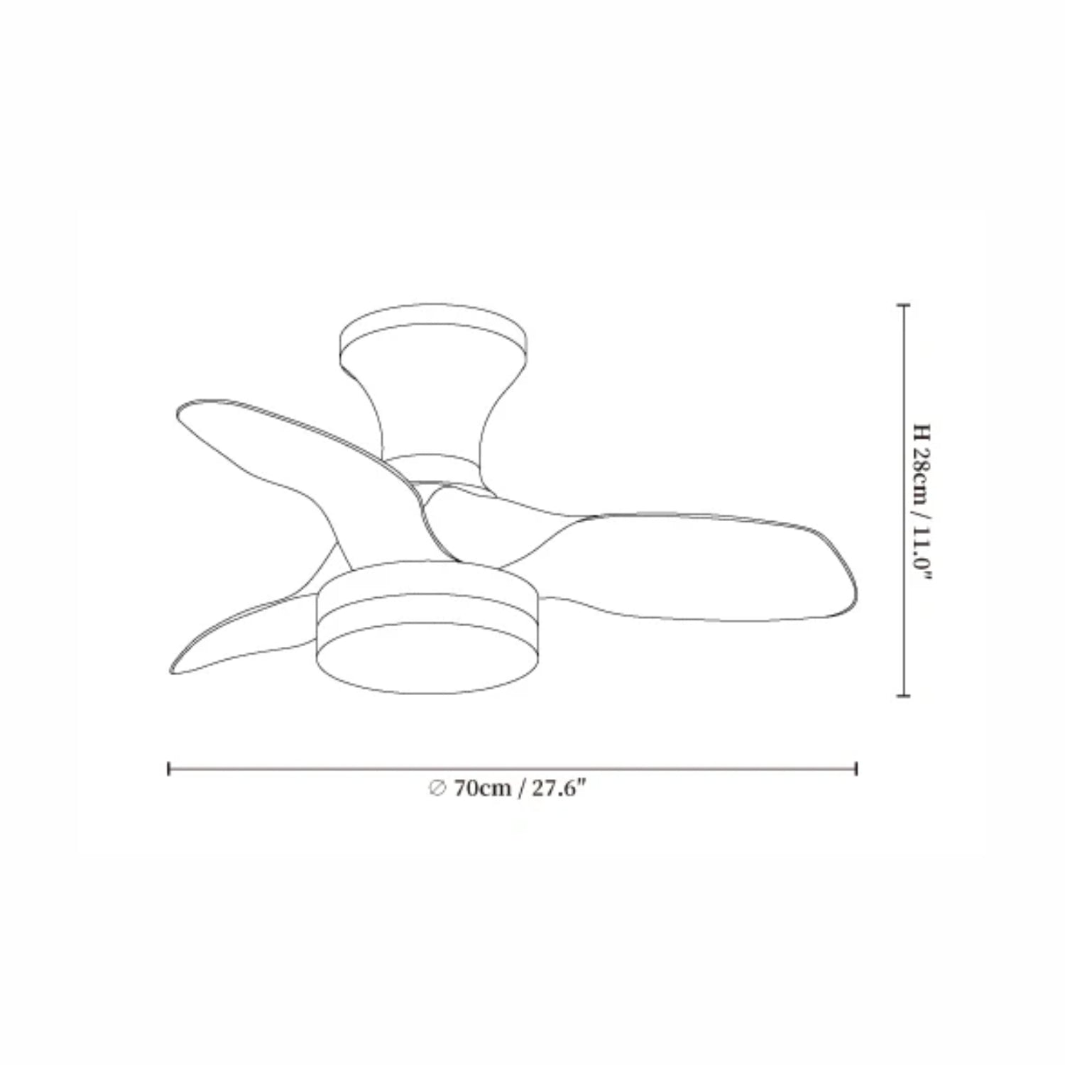 Plafonnier ventilateur Rosovor