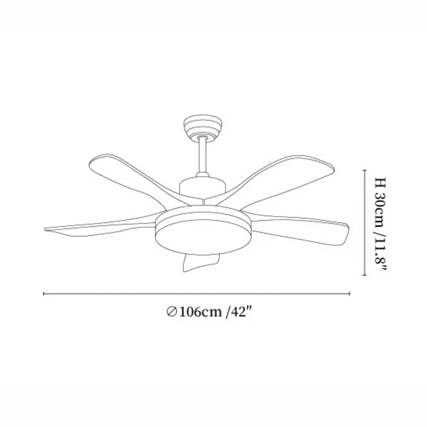 Ventilateur de plafond lumineux Movale