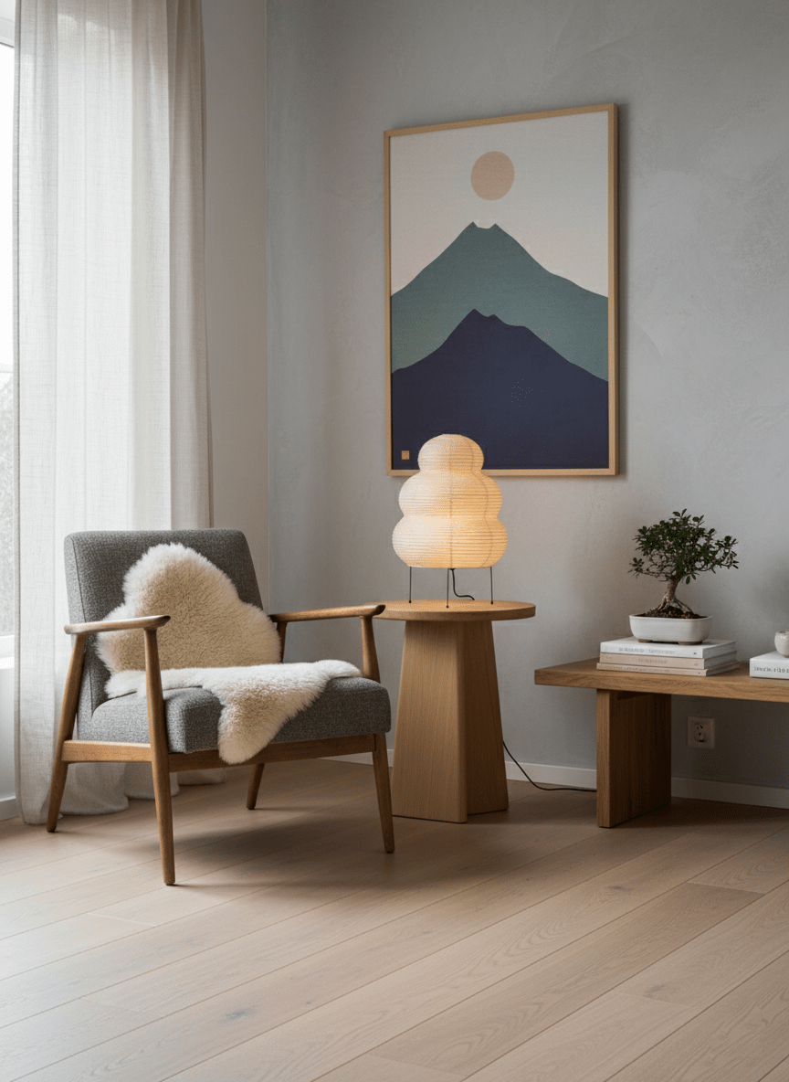 Lampe de table japonaise Pélvionalis