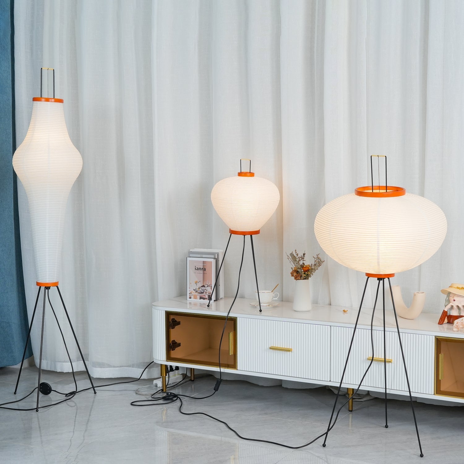 Lampadaire sculptural Taellella