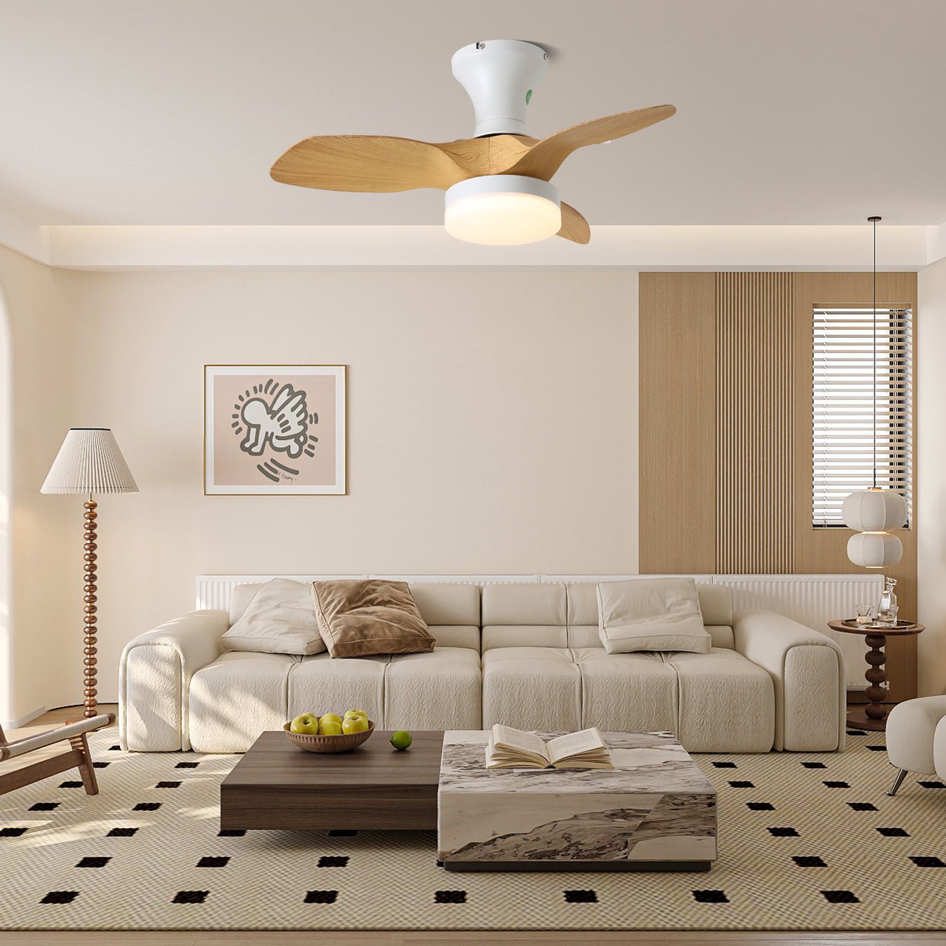 Plafonnier ventilateur Rosovor