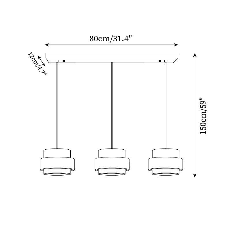 Suspension cylindrique Cellunemont