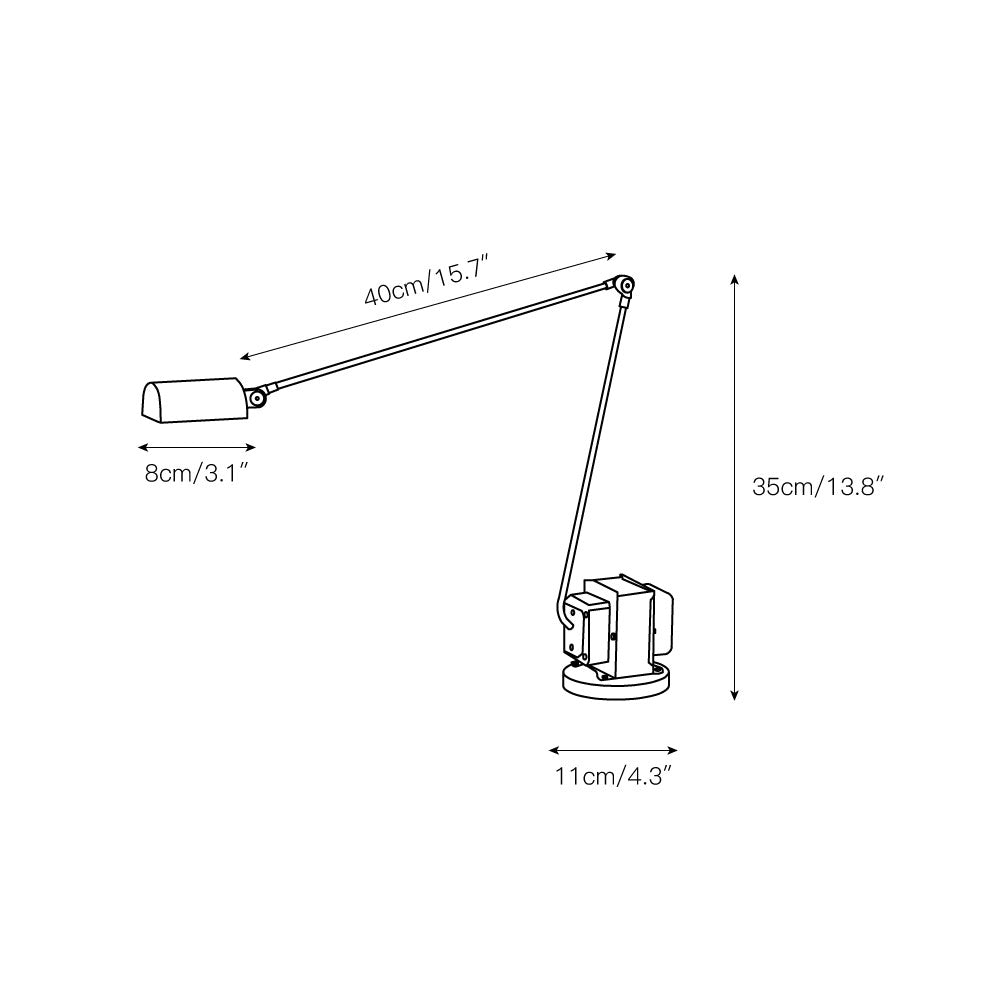 Lampe de table orientable Olcielroux