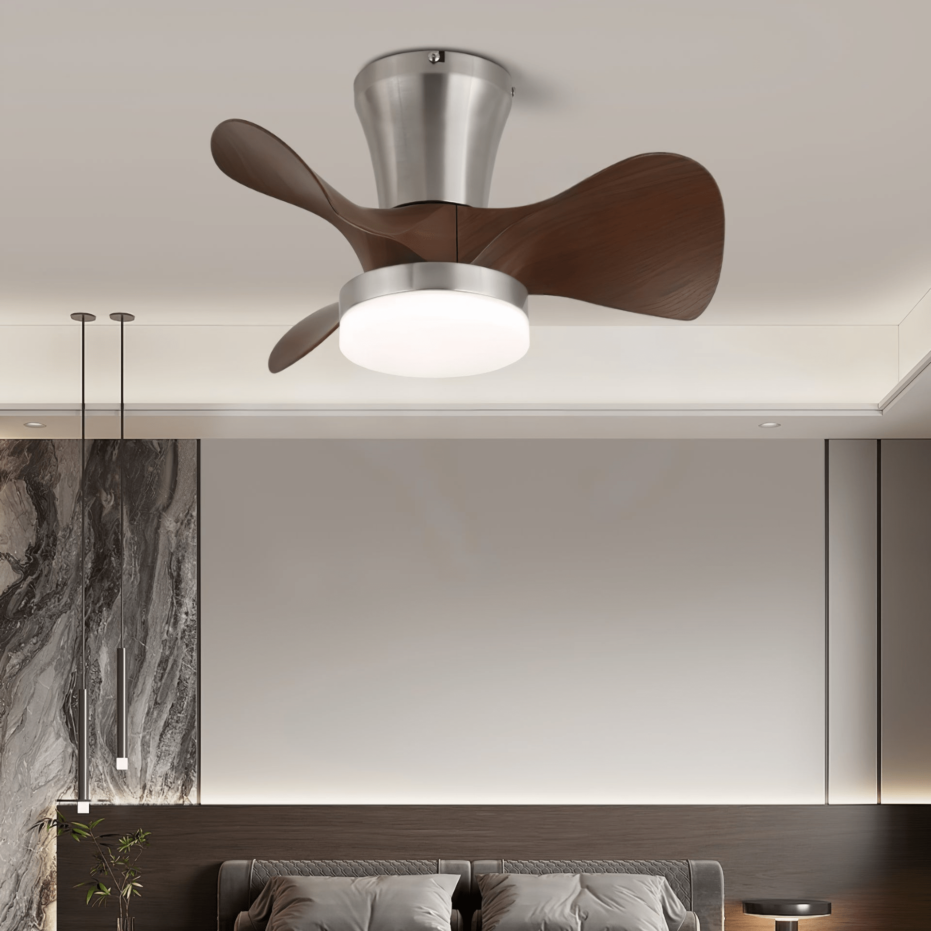 Plafonnier ventilateur Rumareco