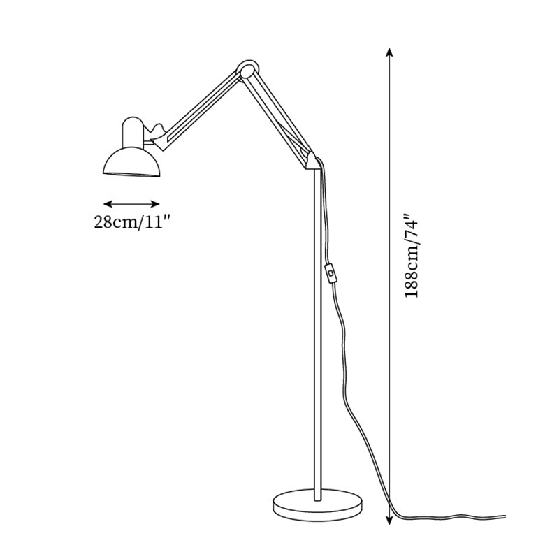 Lampadaire graphique Raviel