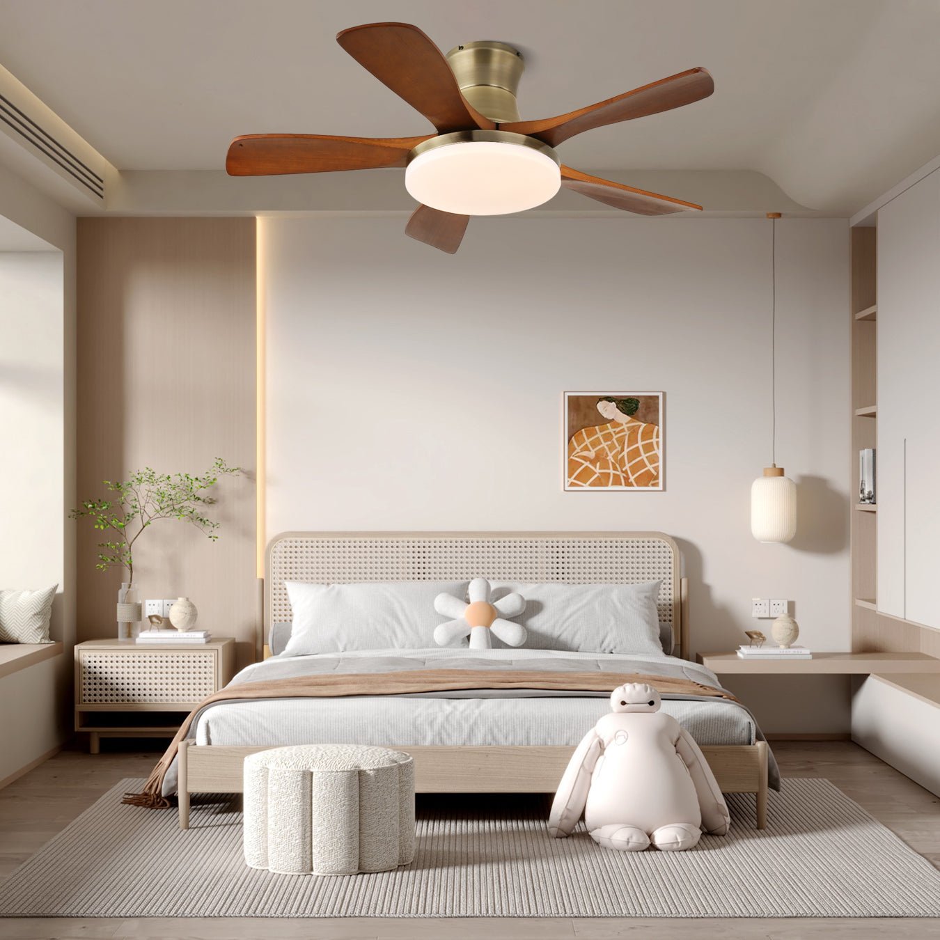 Plafonnier ventilateur Iruneo