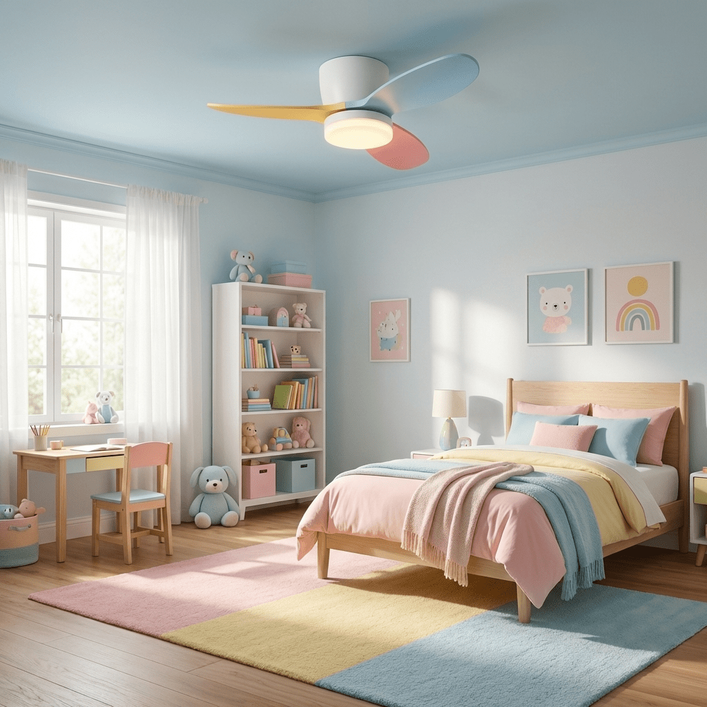 Plafonnier ventilateur pétale Zorlinessa