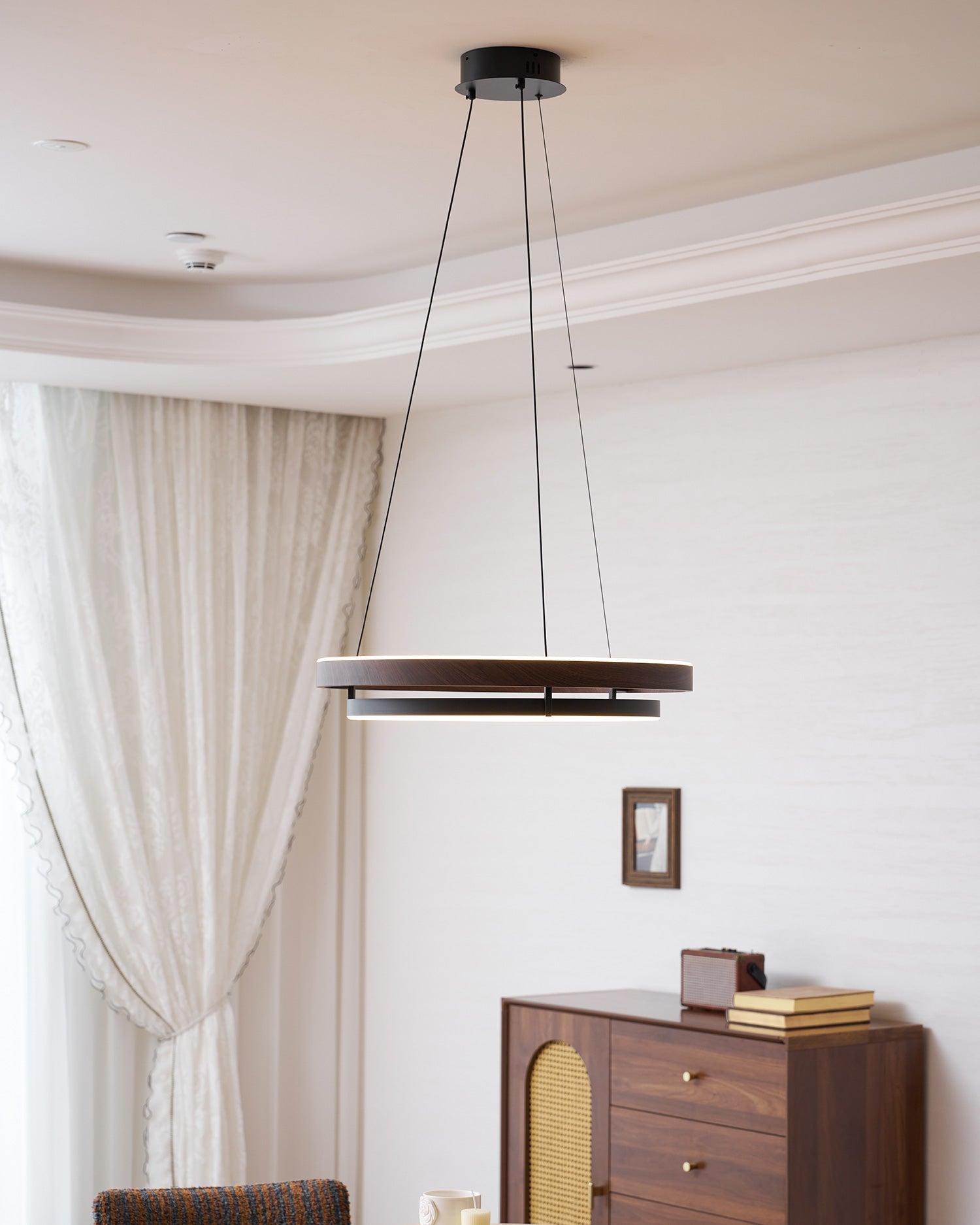 Lustre double anneau Hainelle