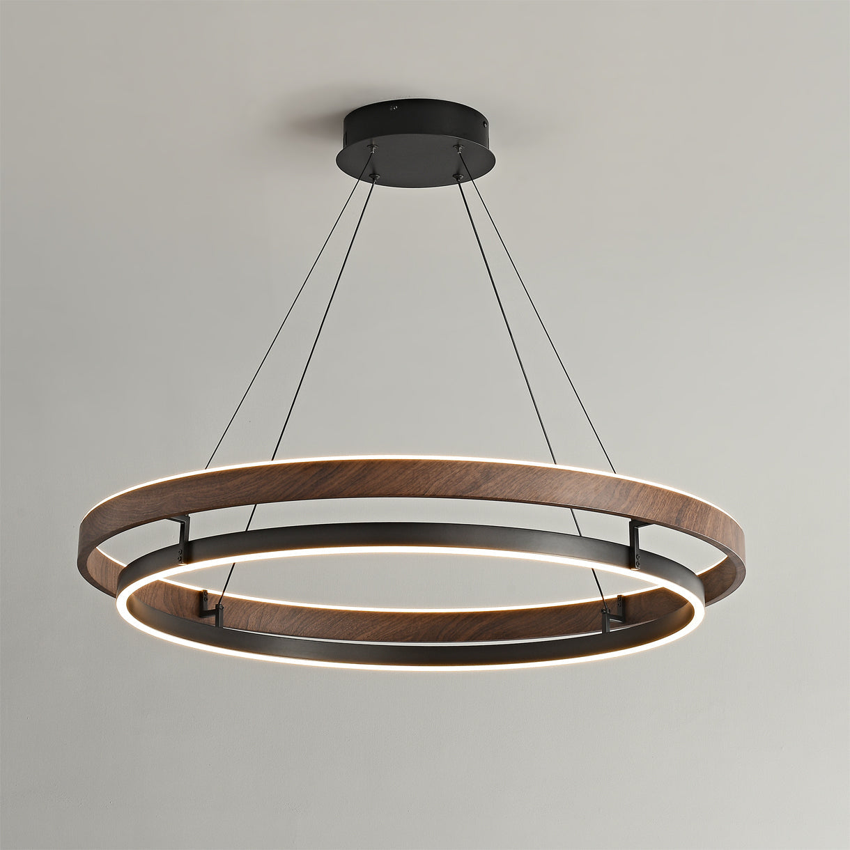 Lustre double anneau Hainelle