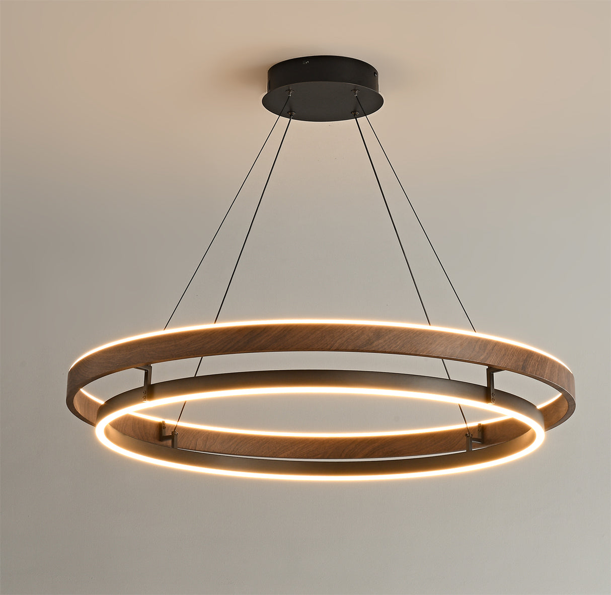 Lustre double anneau Hainelle
