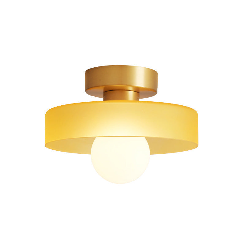 Plafonnier rond rétro Orlienine