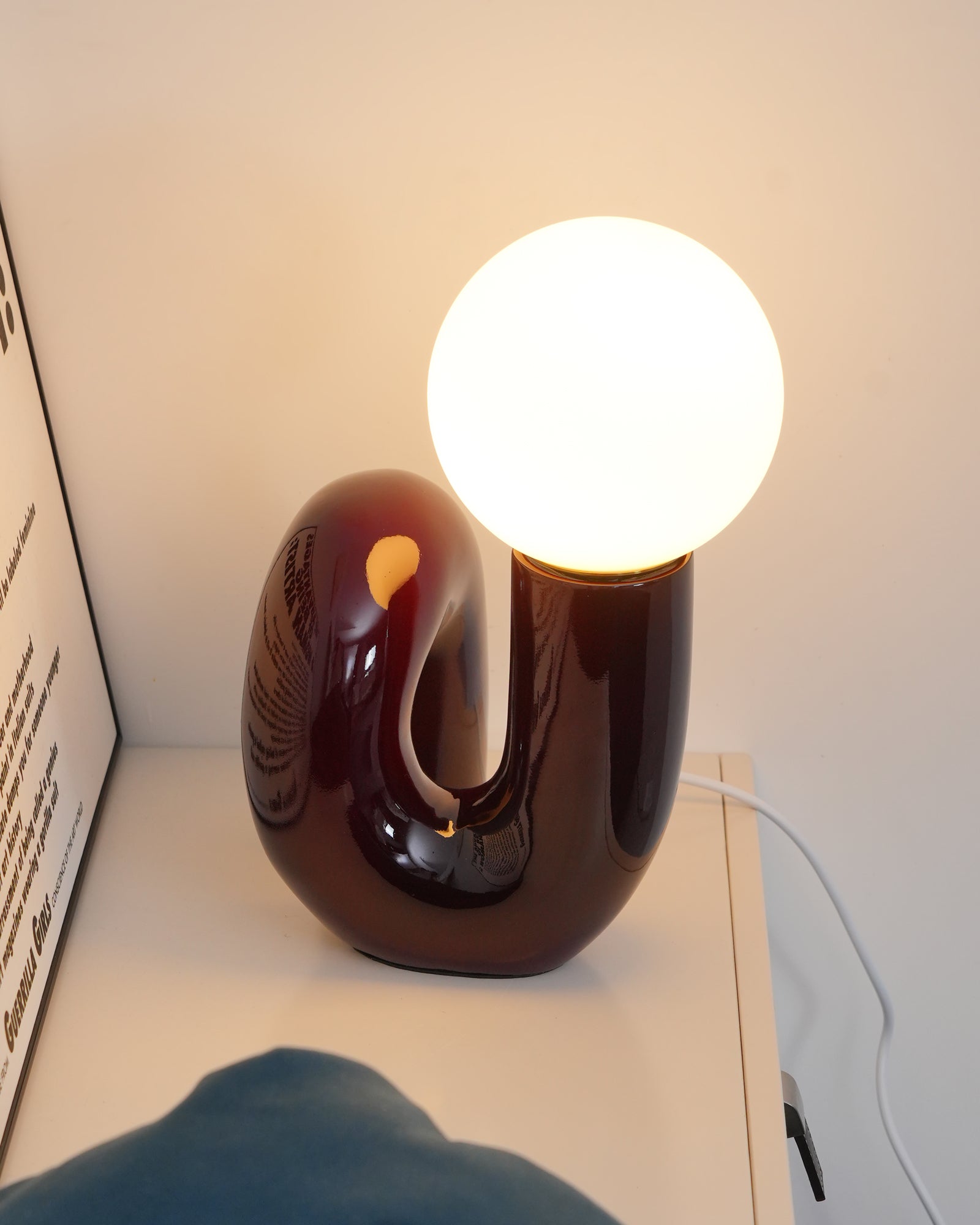 Lampe de table spirale Vaellorin