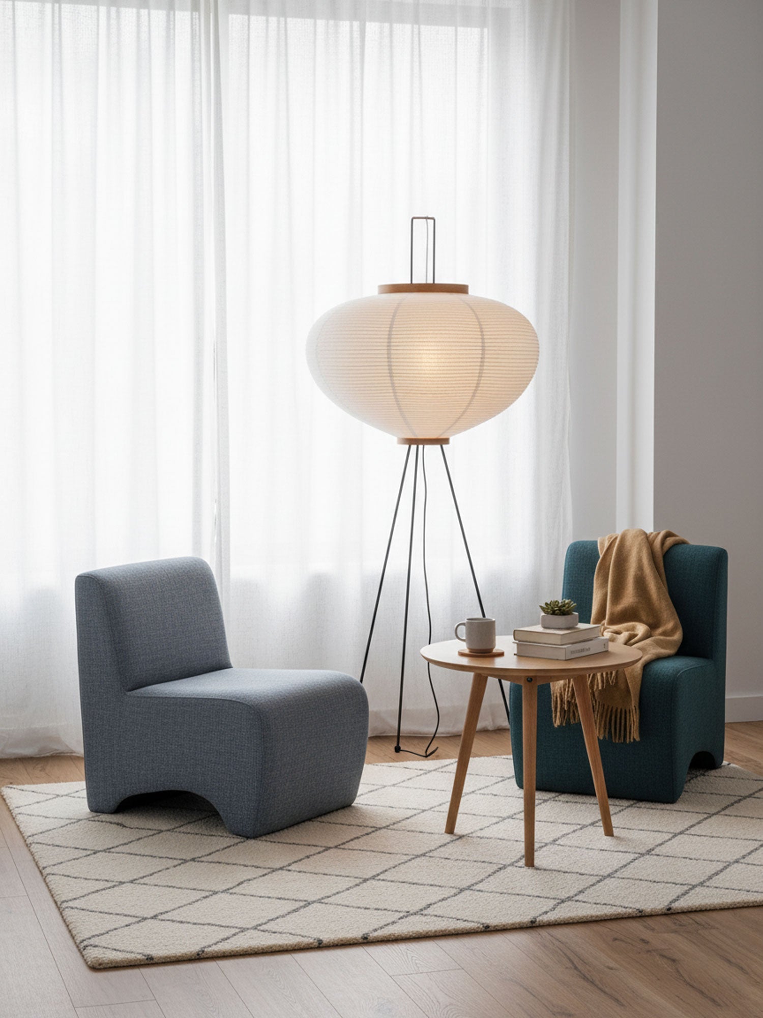 Lampadaire sculptural Taellella