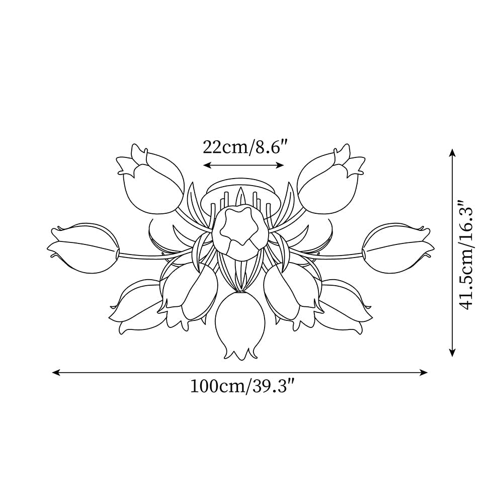 Plafonnier Rovisse Flower