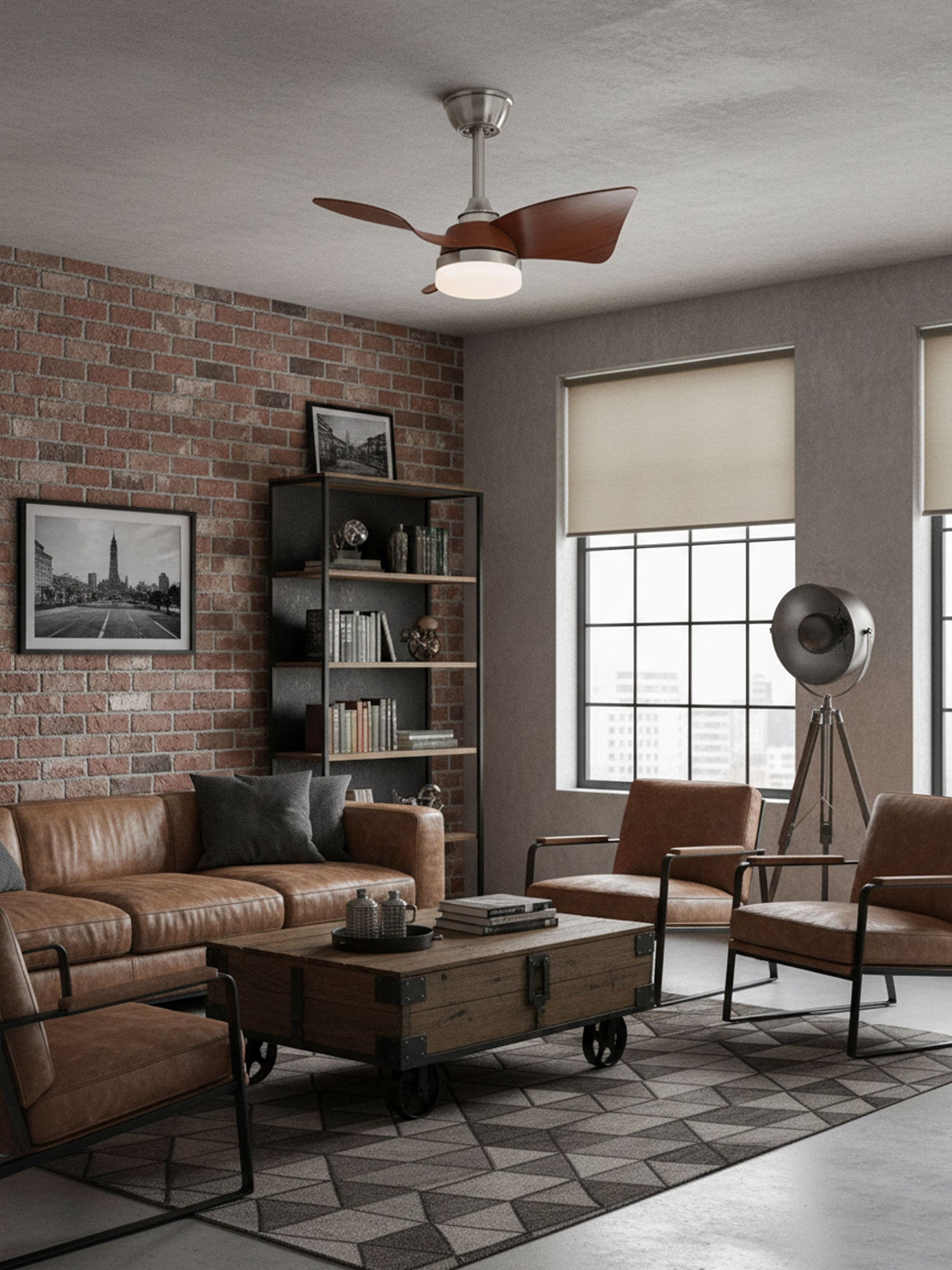 Plafonnier ventilateur moderne Sorliorvauxel